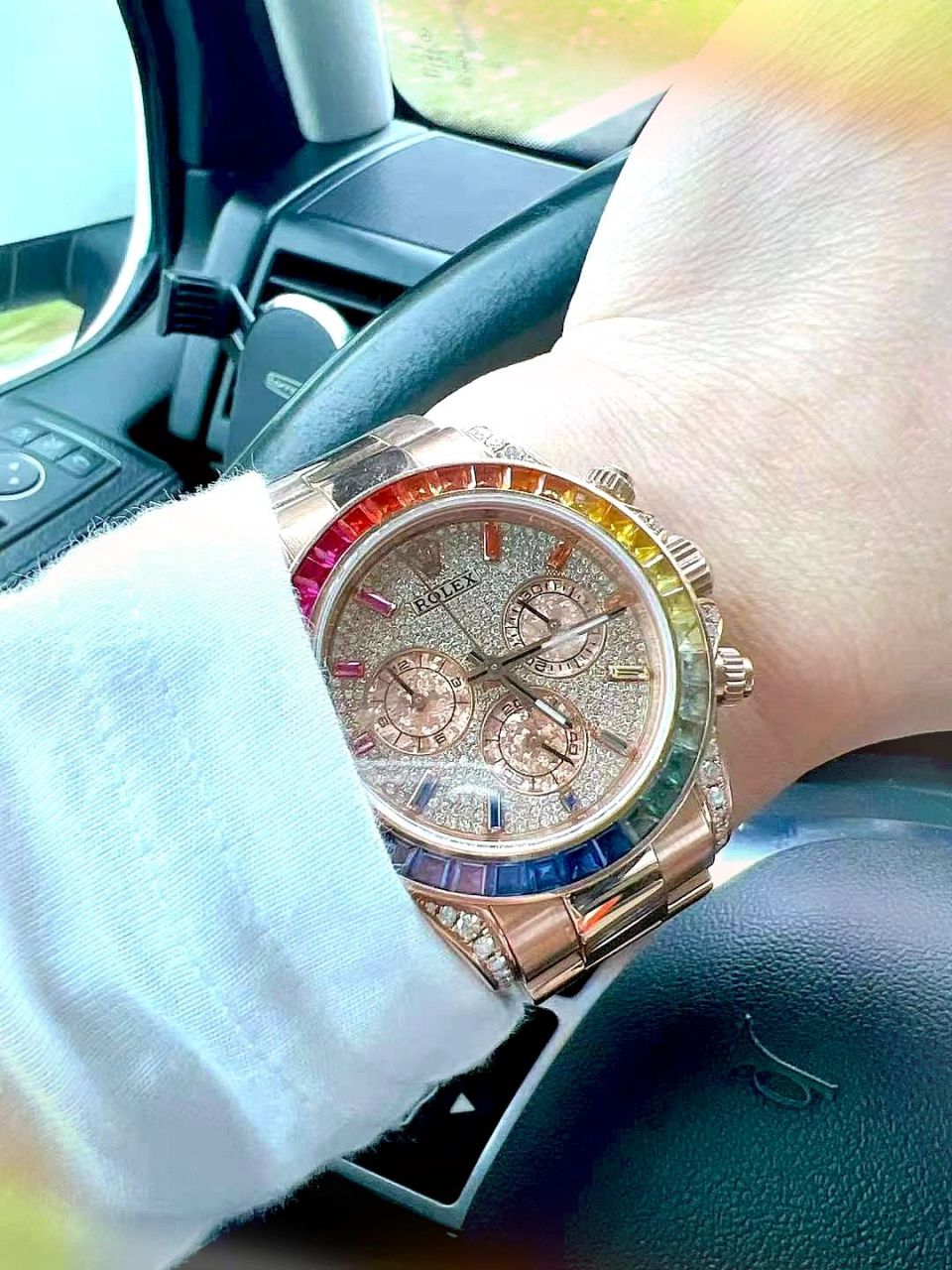 劳力士原钻彩虹迪——最珍贵的彩虹 这款劳力士彩虹迪116595rbow-0004