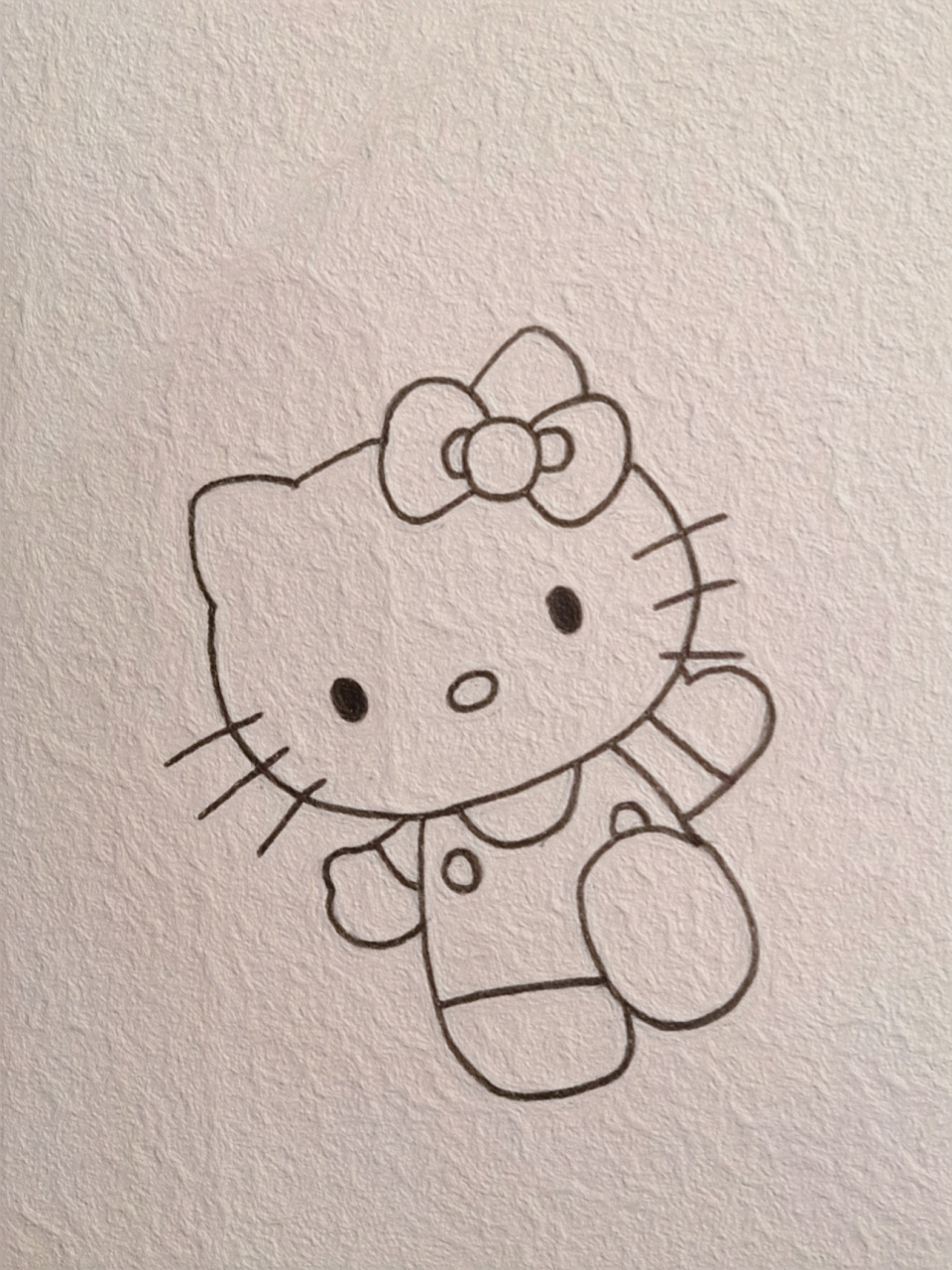 简笔画|是hellokitty呀(附步骤上色) 78在所有的道别里,我最喜欢