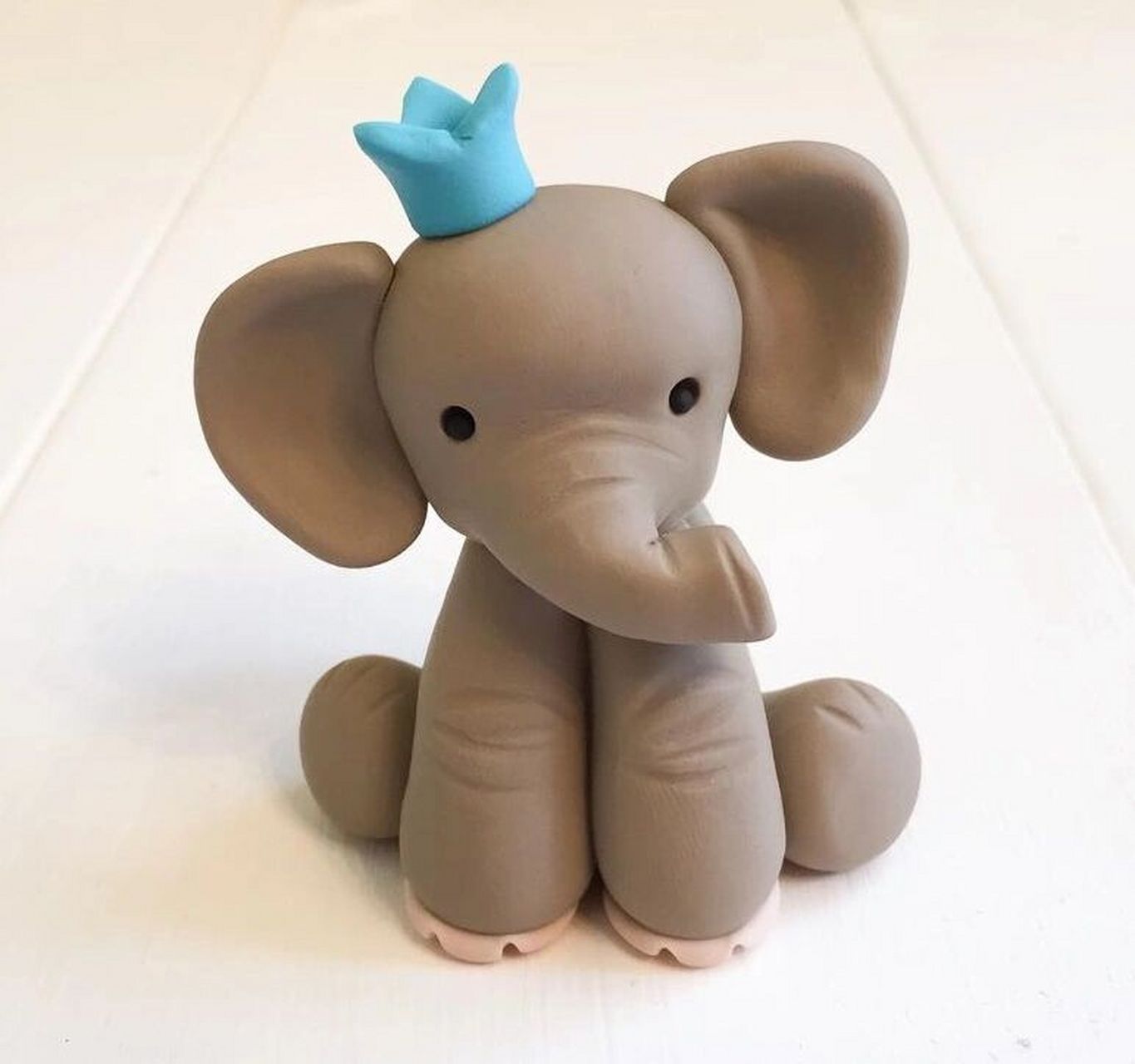 粘土手工 动物大象黏土手作创意手工diy