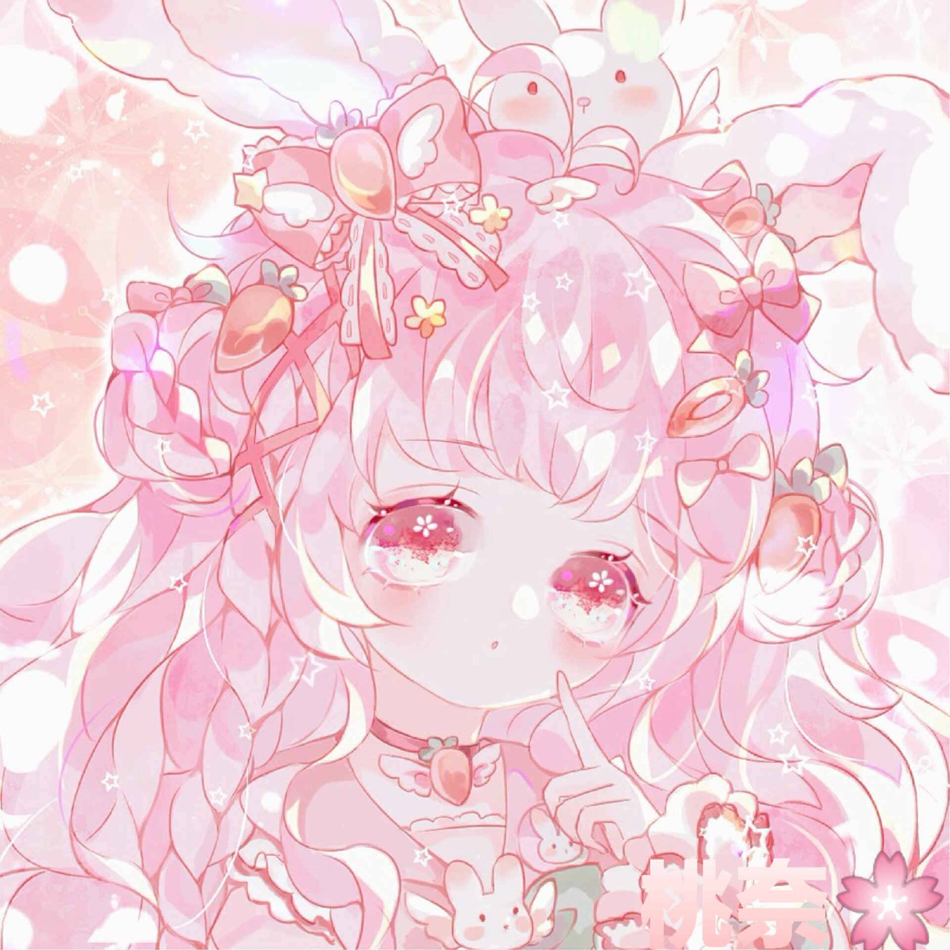 可爱粉色系头像93