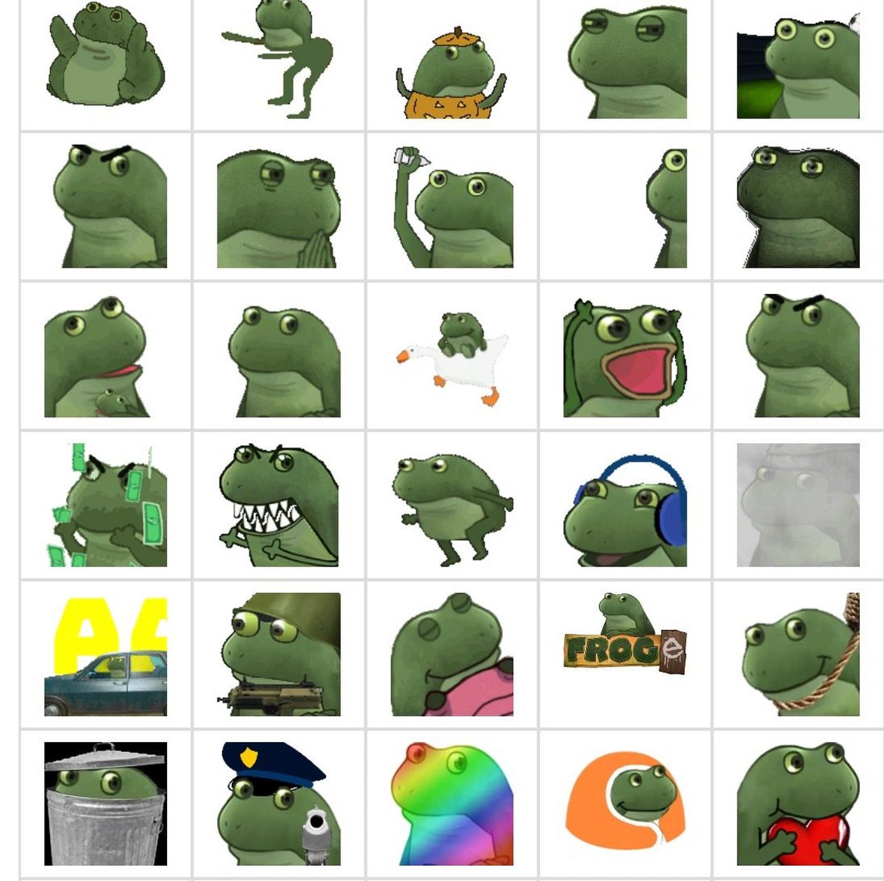 翻滚小青蛙表情包图片