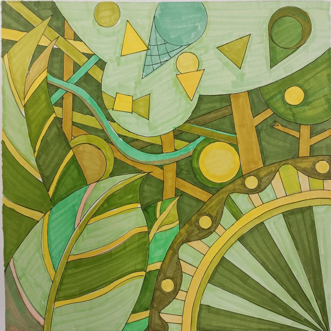 色构:春夏秋冬 分享来喽~ 色构春夏秋冬完成喽~ 春:春意盎然的暖绿色