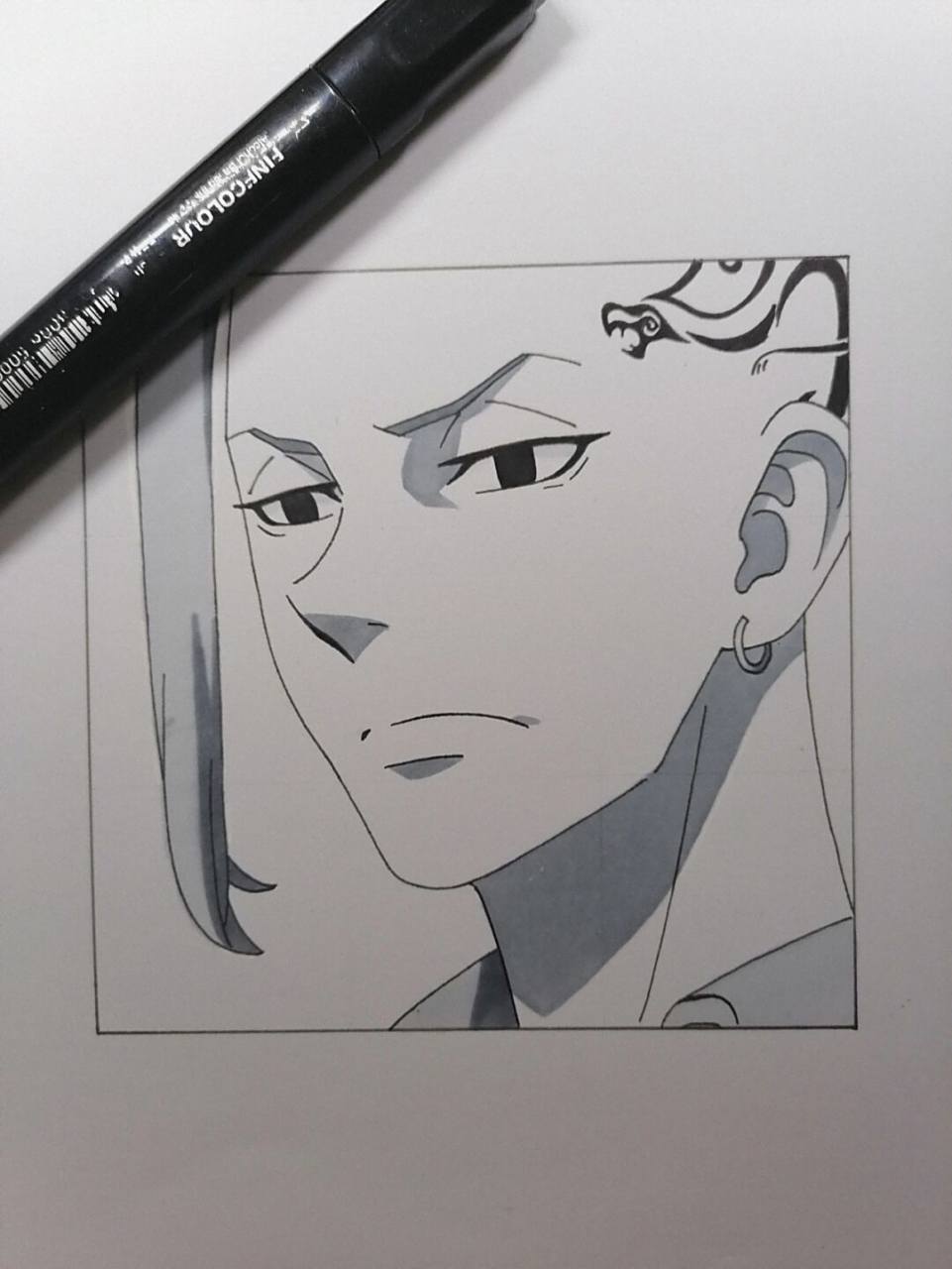 龙宫寺坚教程 #东京复仇者# #龙宫寺坚# #手绘教程