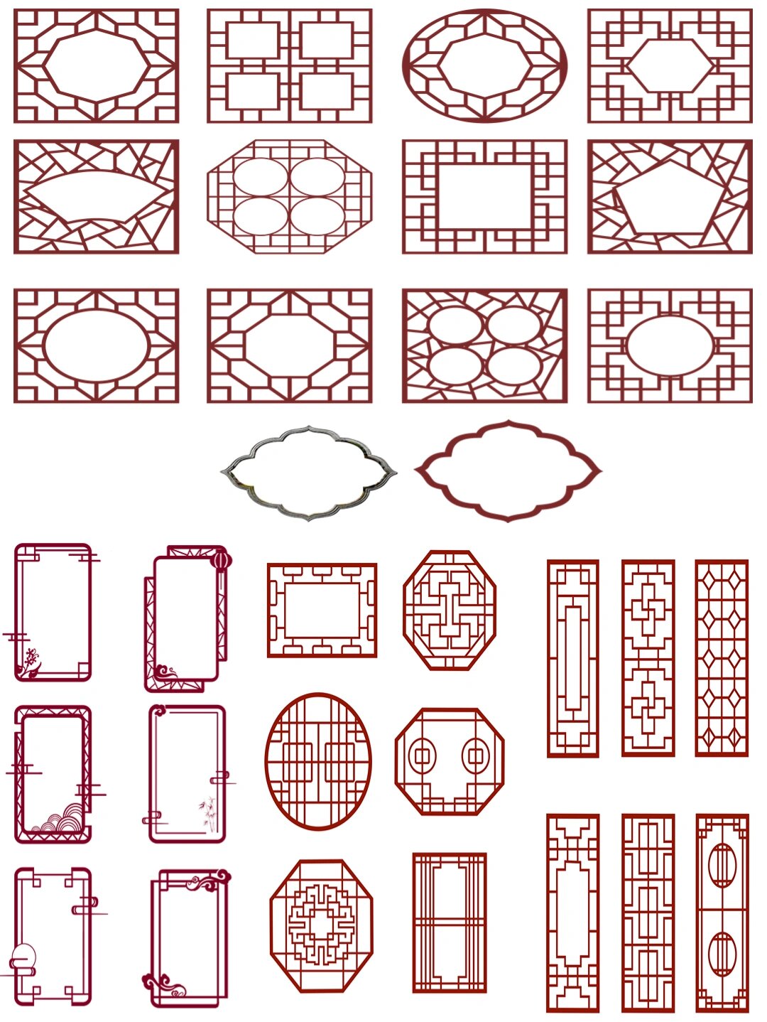 窗子简笔画古风图片