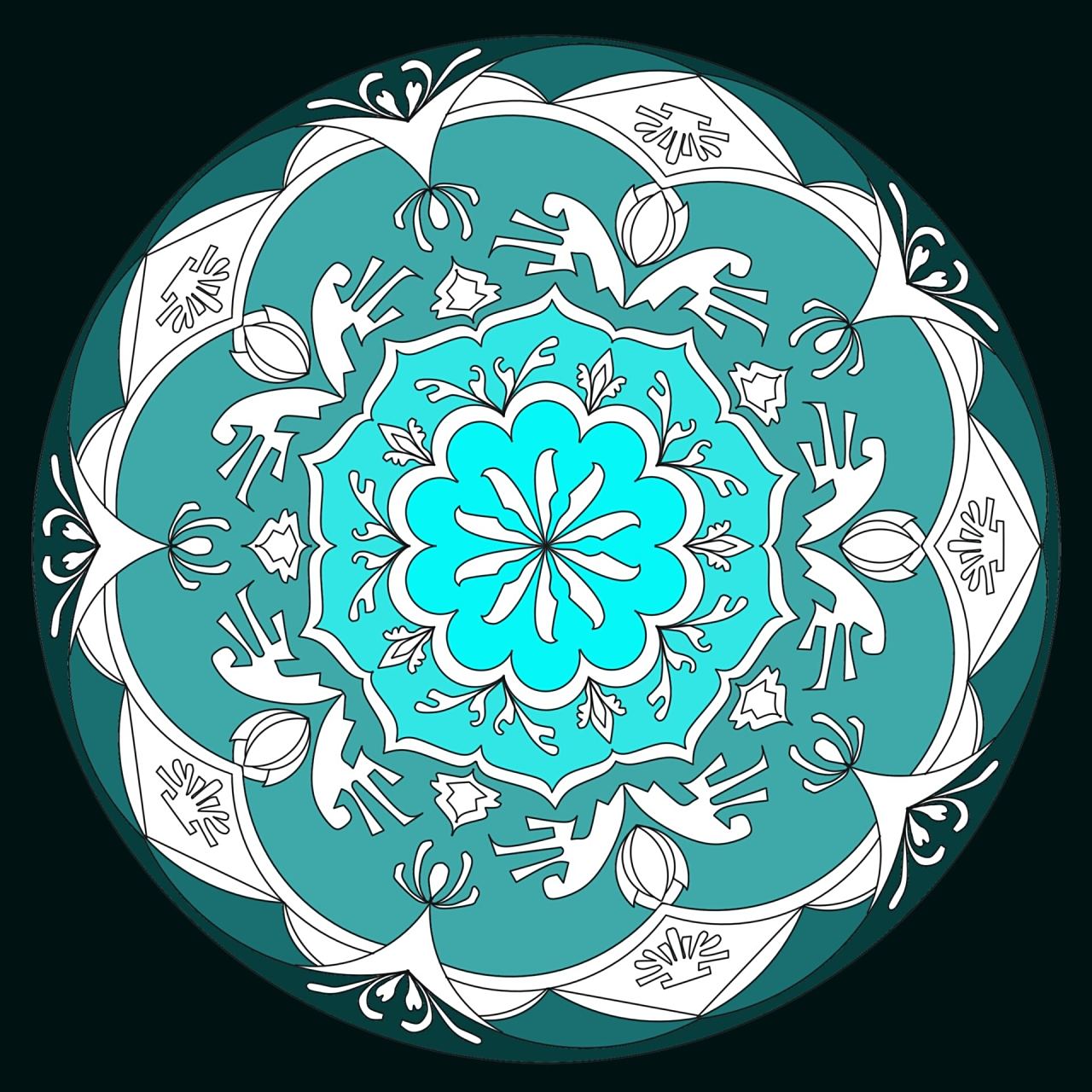 圆适合纹样图案设计 纹样 纹样图案设计