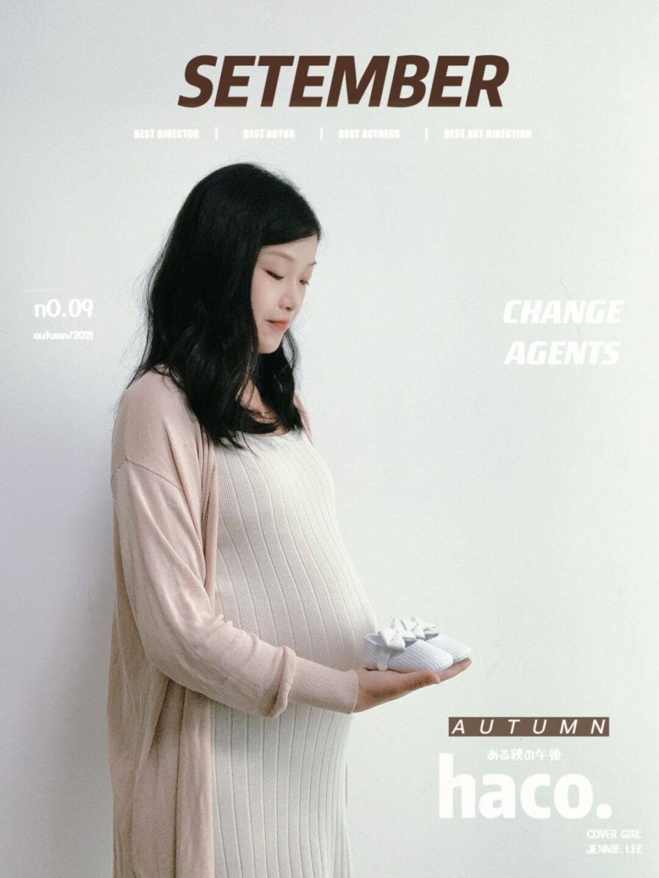 ins风孕照(附教程7815) 在家也能拍出简单干净的ins风孕妇照咯