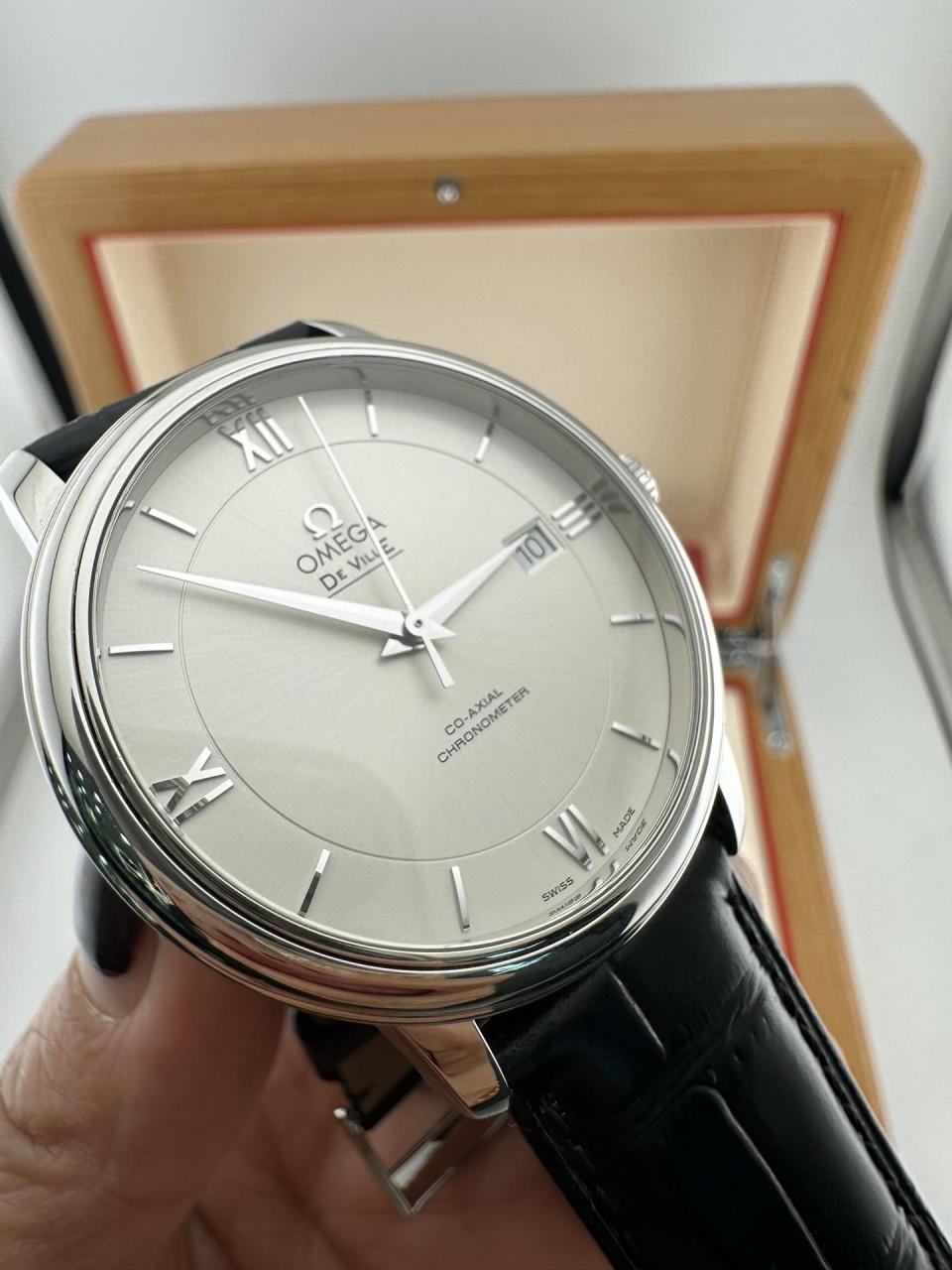 简约大气百搭款蝶飞手表.40盘经典款欧米茄碟飞系列 自动机械男表 39.