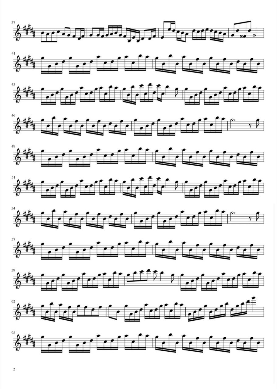 花之舞 长笛谱 完整版 想要练习的童鞋自取～