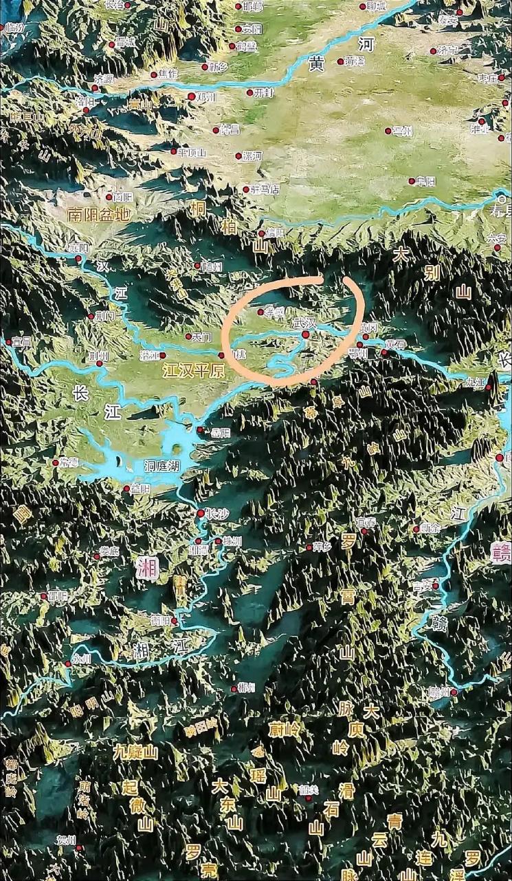 看看这地形,两湖地区,长江汉江湘江三条河流注入,把出水口堵住,一汪