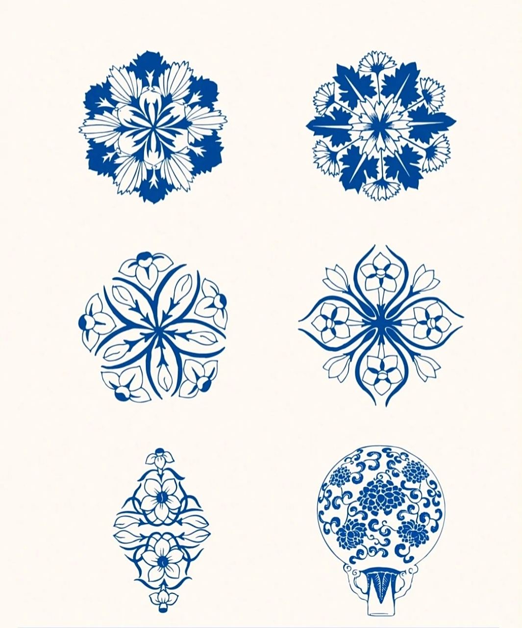 以上分享的是青花瓷花纹素材 满满干货 青花是中国汉族民族特色的瓷器