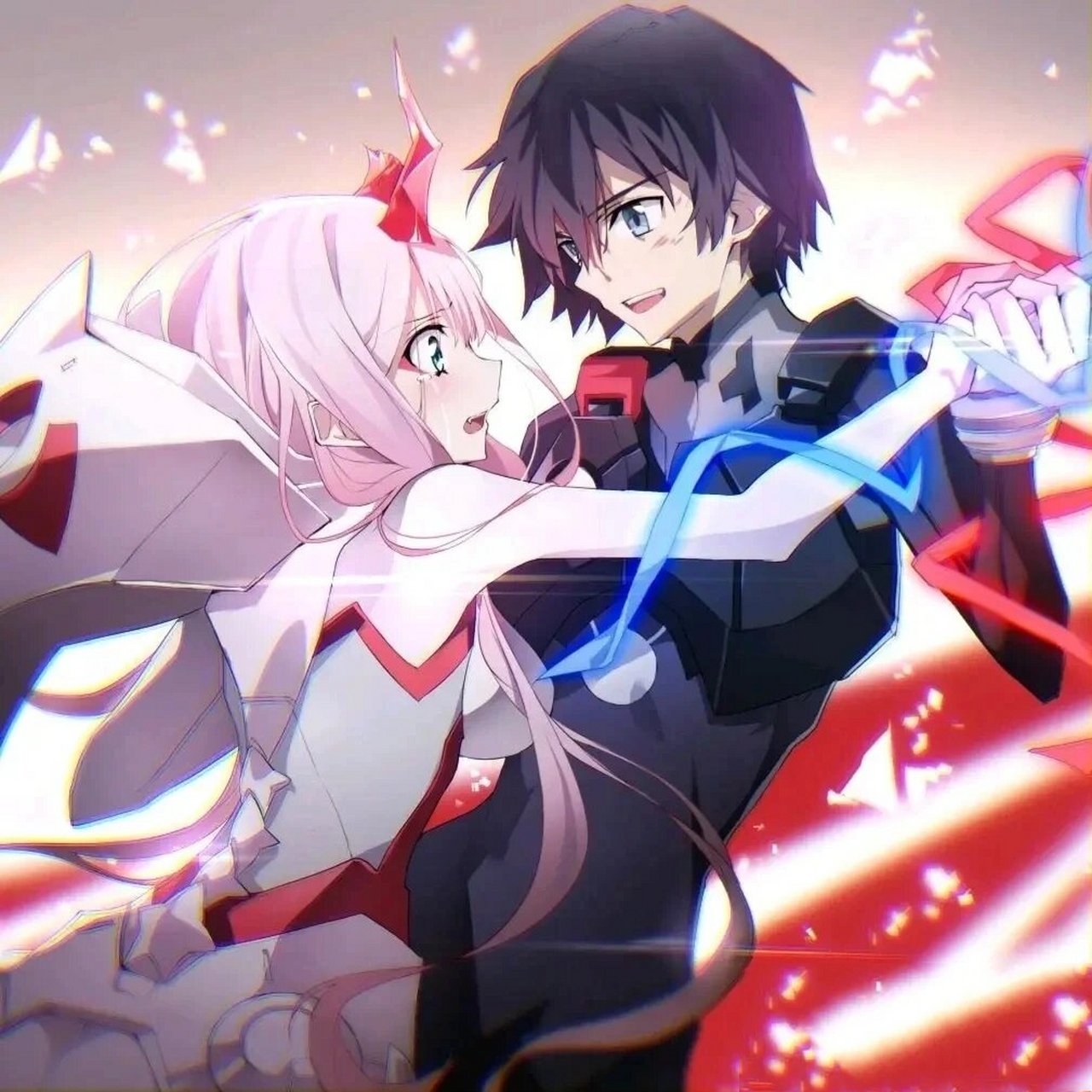 《darling in the franxx 02》 02国家队 和广驾驶的鹤望兰是一种花的