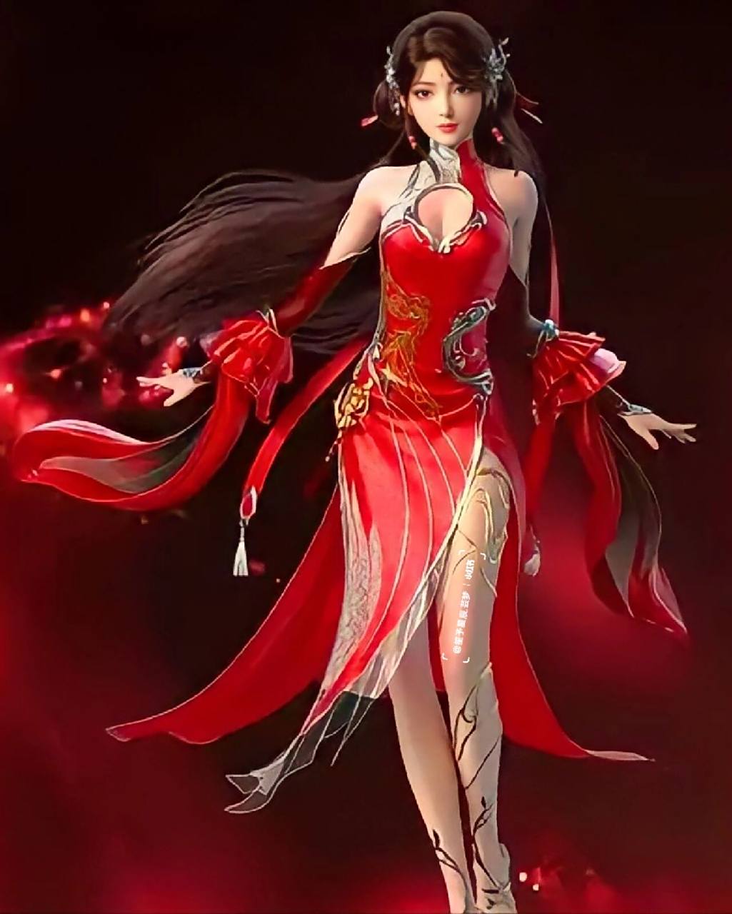 完美世界||火灵儿高清图 麟月之隔芸梦专属话题 完美世界火灵儿 高清