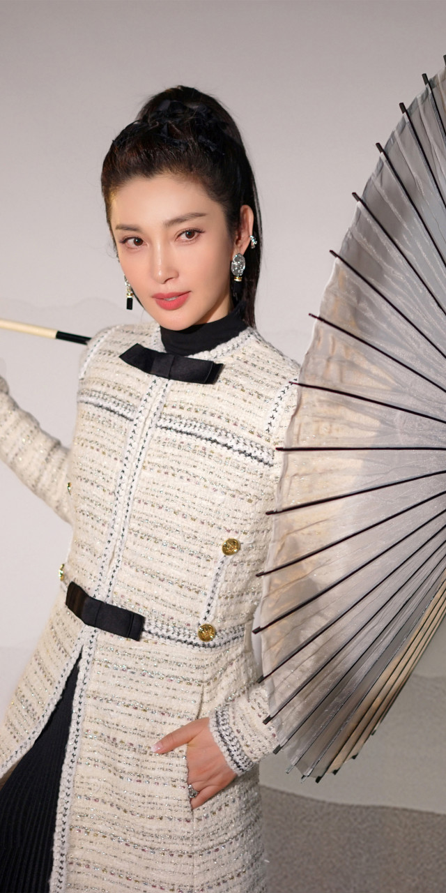 李冰冰,笔墨入画国风佳人视觉写真大片壁纸