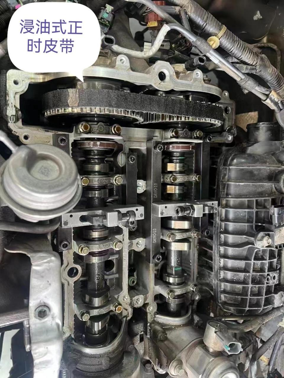 福特1.0t福克斯内部正时皮带老化脱皮,导致机油泵堵塞