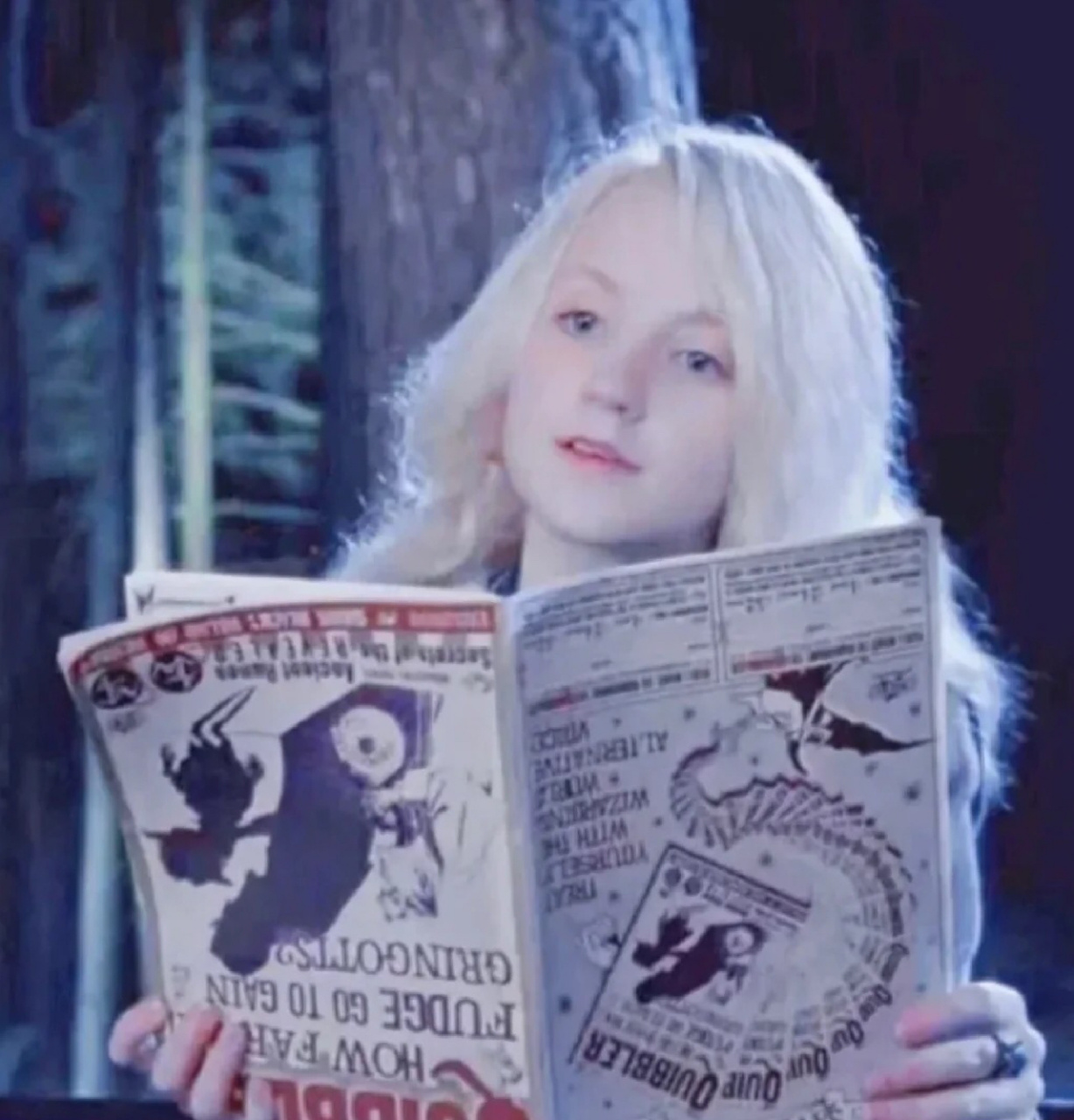 卢娜·洛夫古德 luna lovegood血统:纯血统绰号:疯姑娘生日:1981年2月