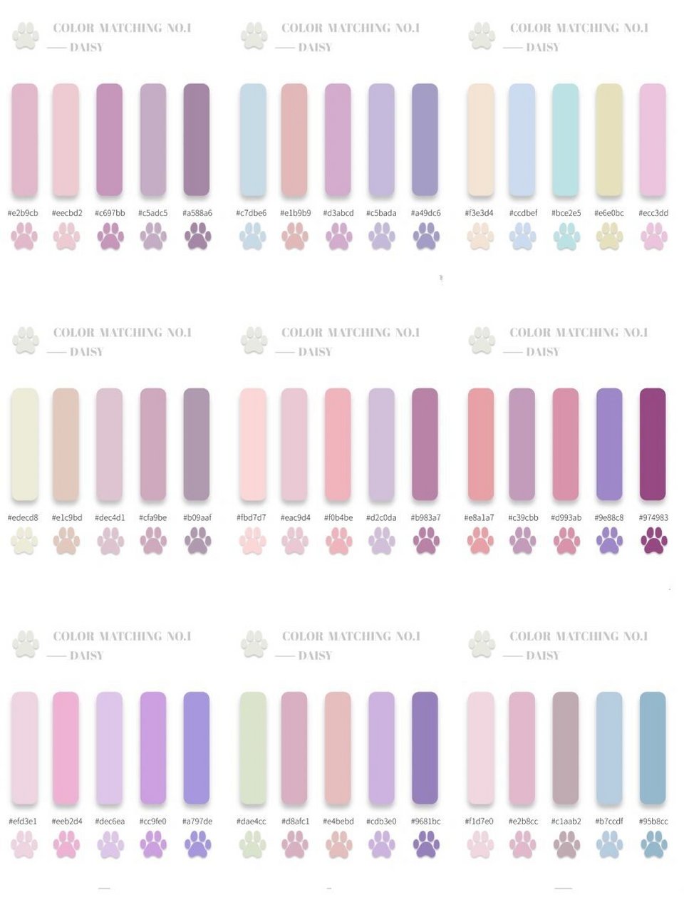 色卡分享|奶呼呼的莫兰迪色系来咯 平面设计|家装配色|服装设计|插图