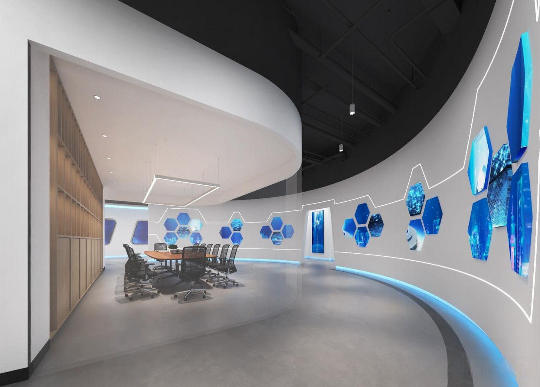 数字产业园展厅设计-数字科技与创意的完美结合  项目信息: 项目名称