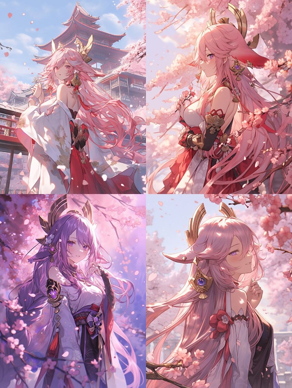 【原神人物】雷电将军 | 精品美图 其身为御建鸣神主尊大御所大人,许