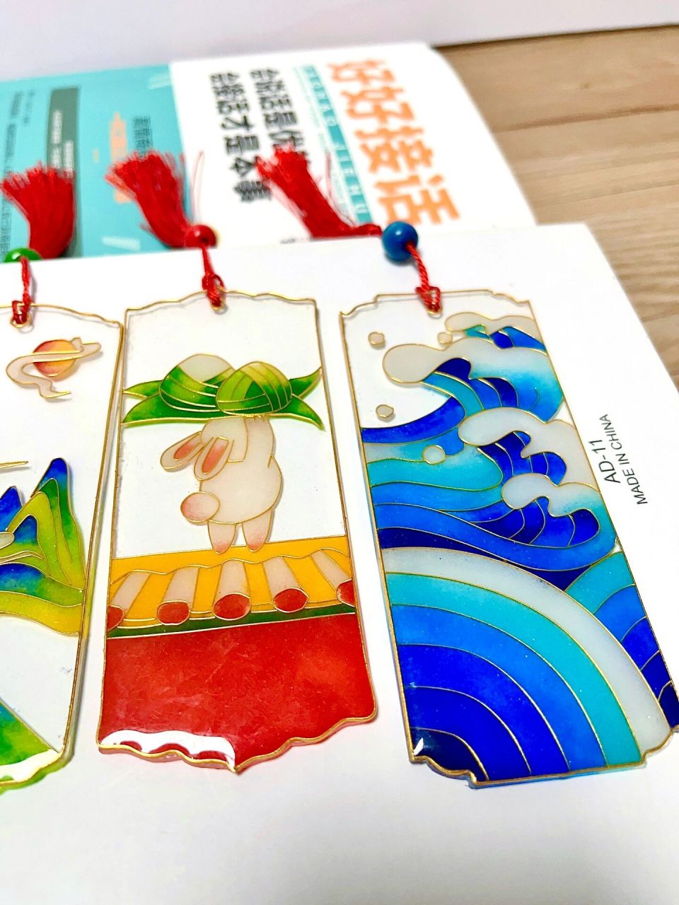 端午丨diy掐丝珐琅流苏96书签丨合集 端午节diy手工书签合集 	 教程