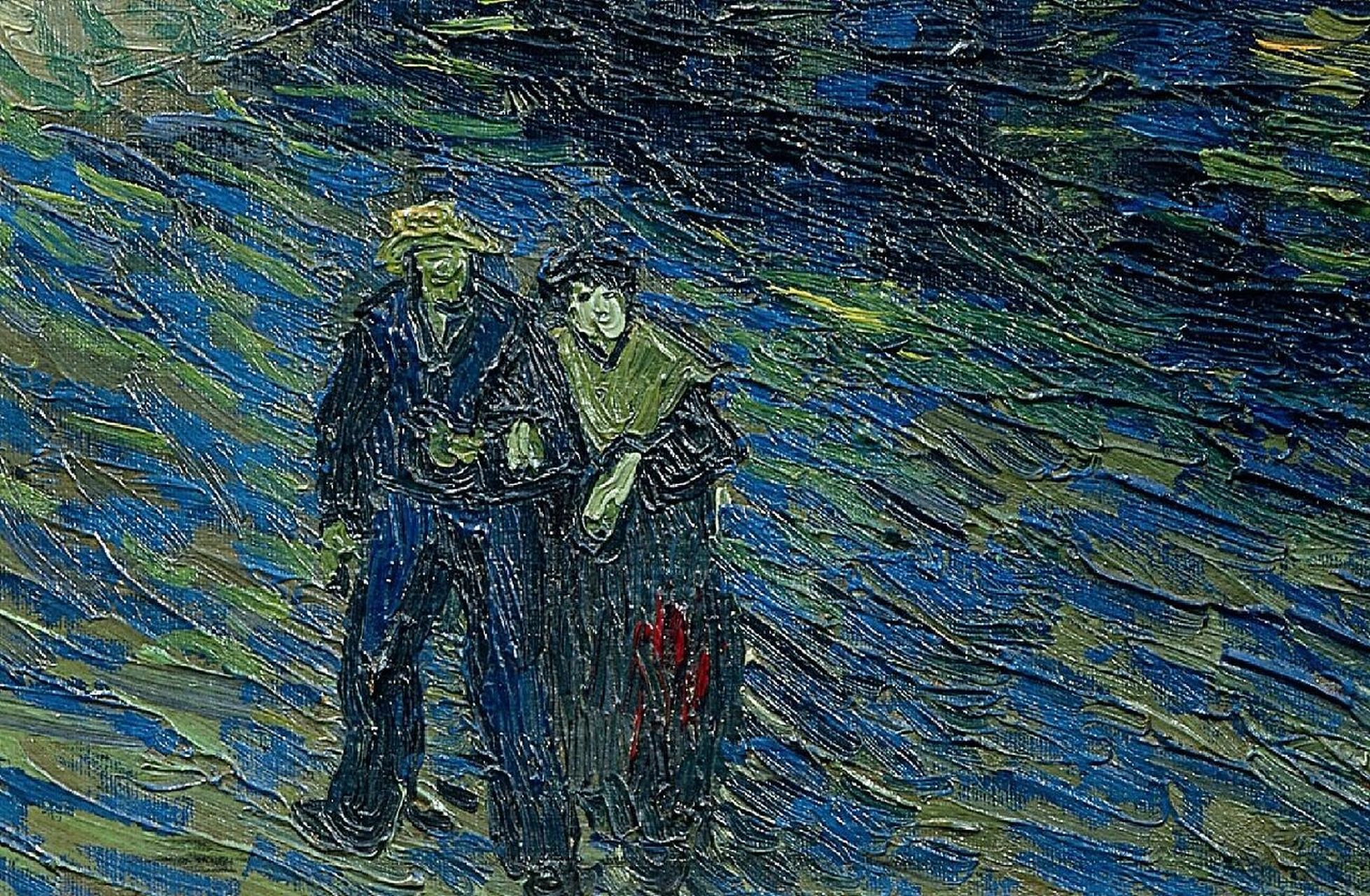 名称:罗纳河上的星夜 作品别名:满天星斗下的罗纳河,隆河的星夜 英文