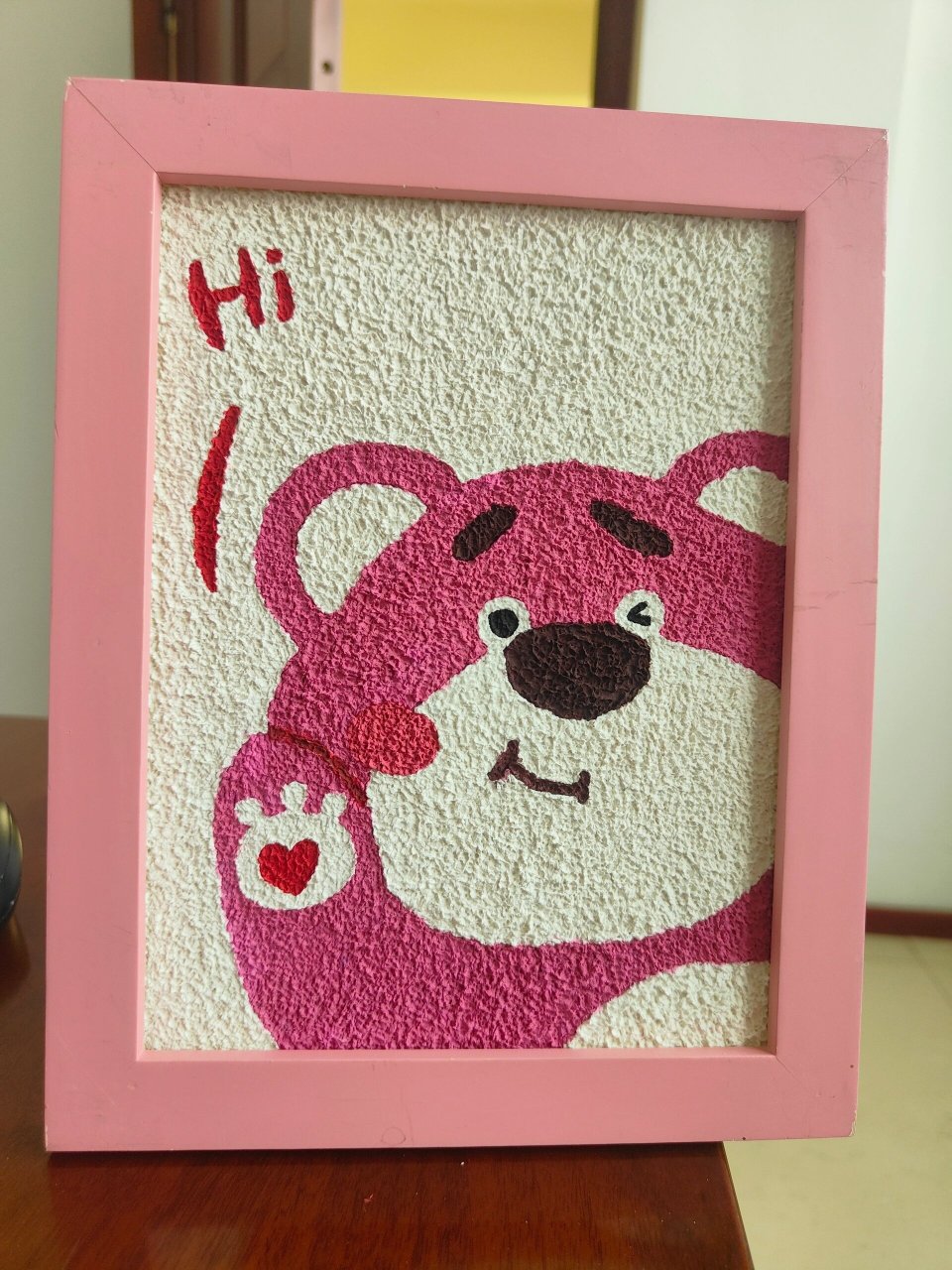 9191草莓熊9393还是很好看的 909906草莓熊纸浆画90