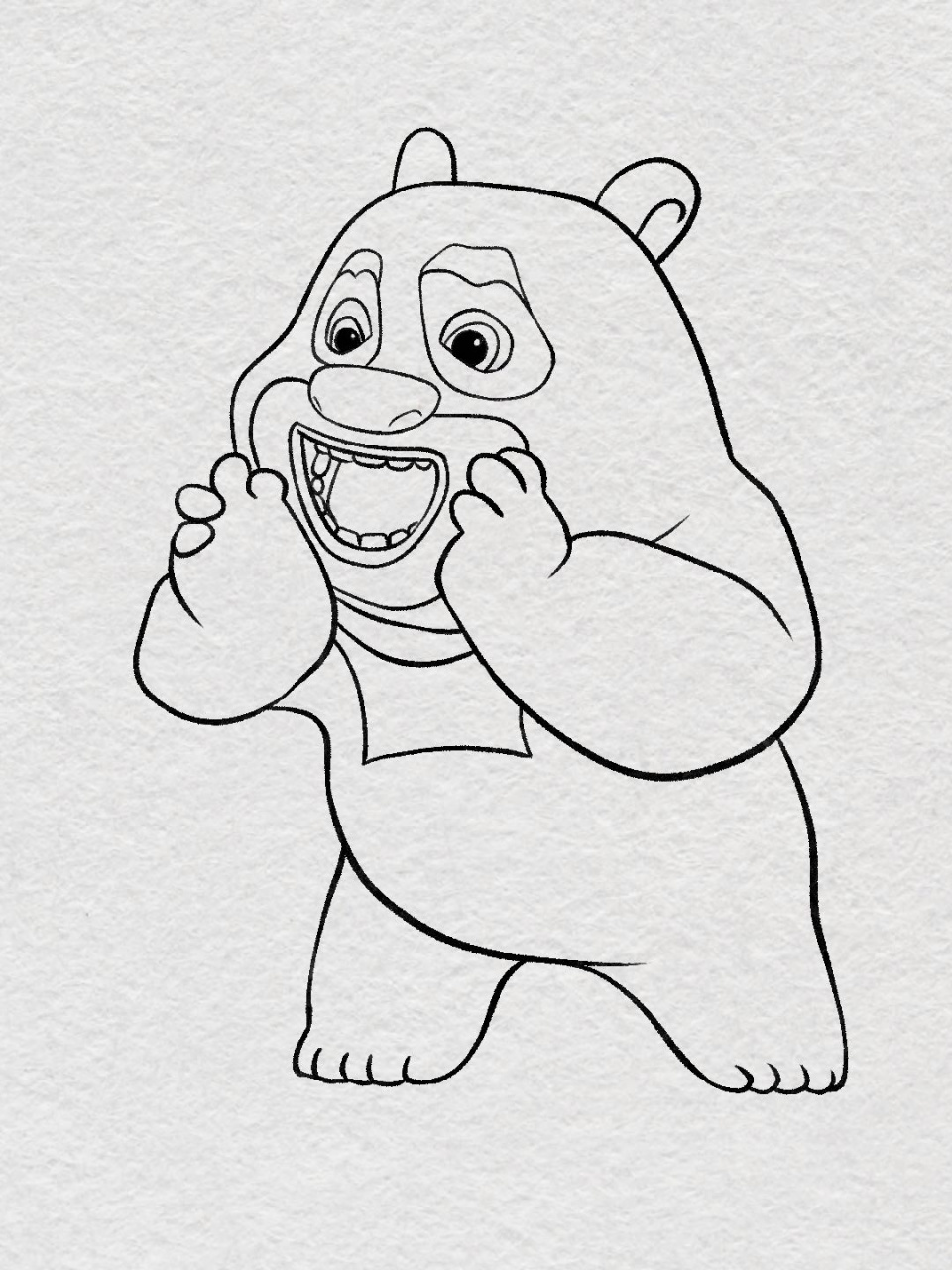 教你画熊出没-熊大