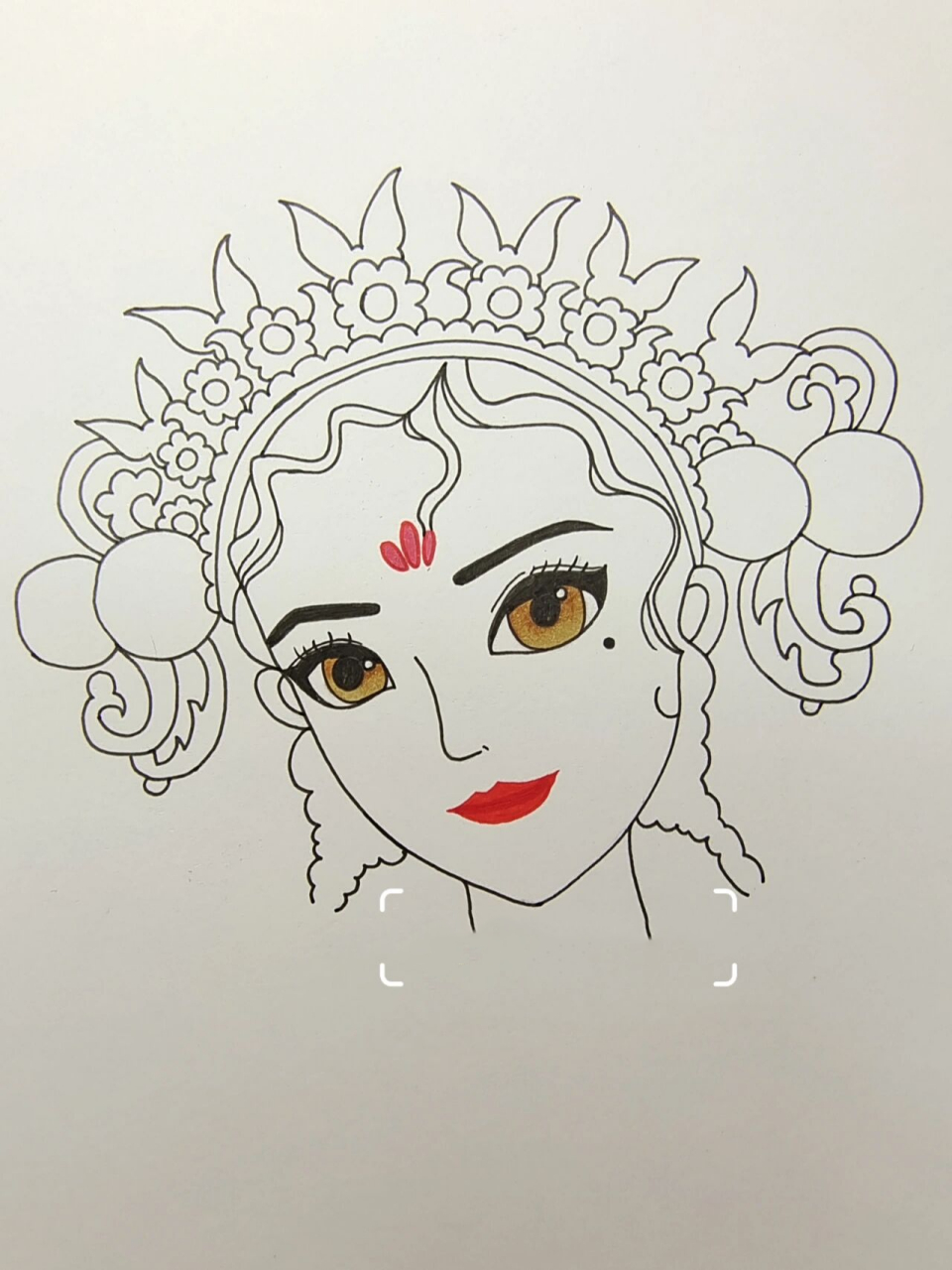 马克笔绘画(花旦)