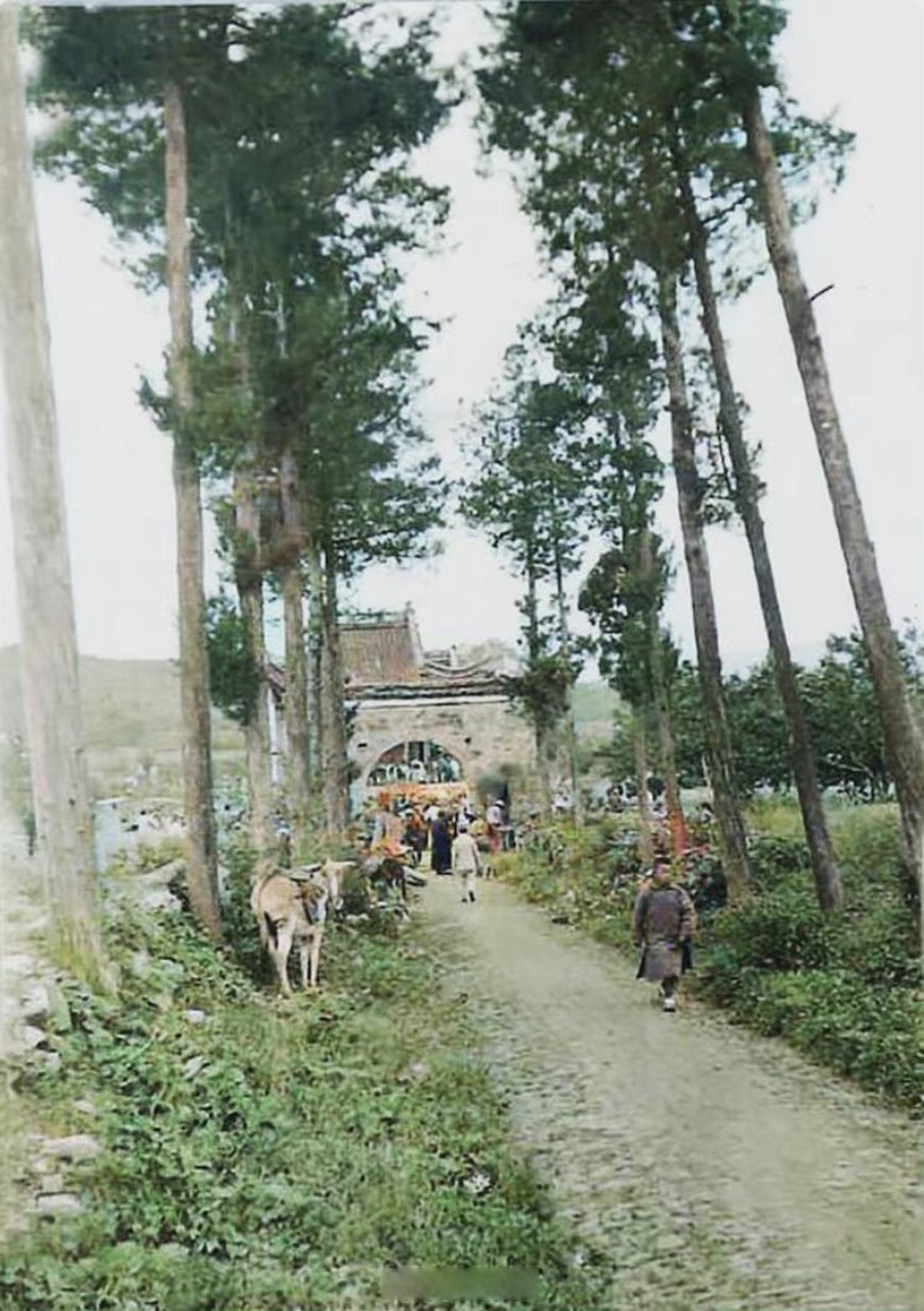 1910年代,南京,热闹非凡的蒋王庙庙会.