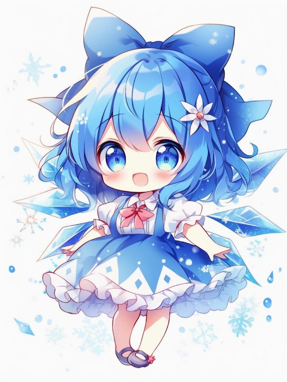 q版蓝色系甜蜜小萝莉