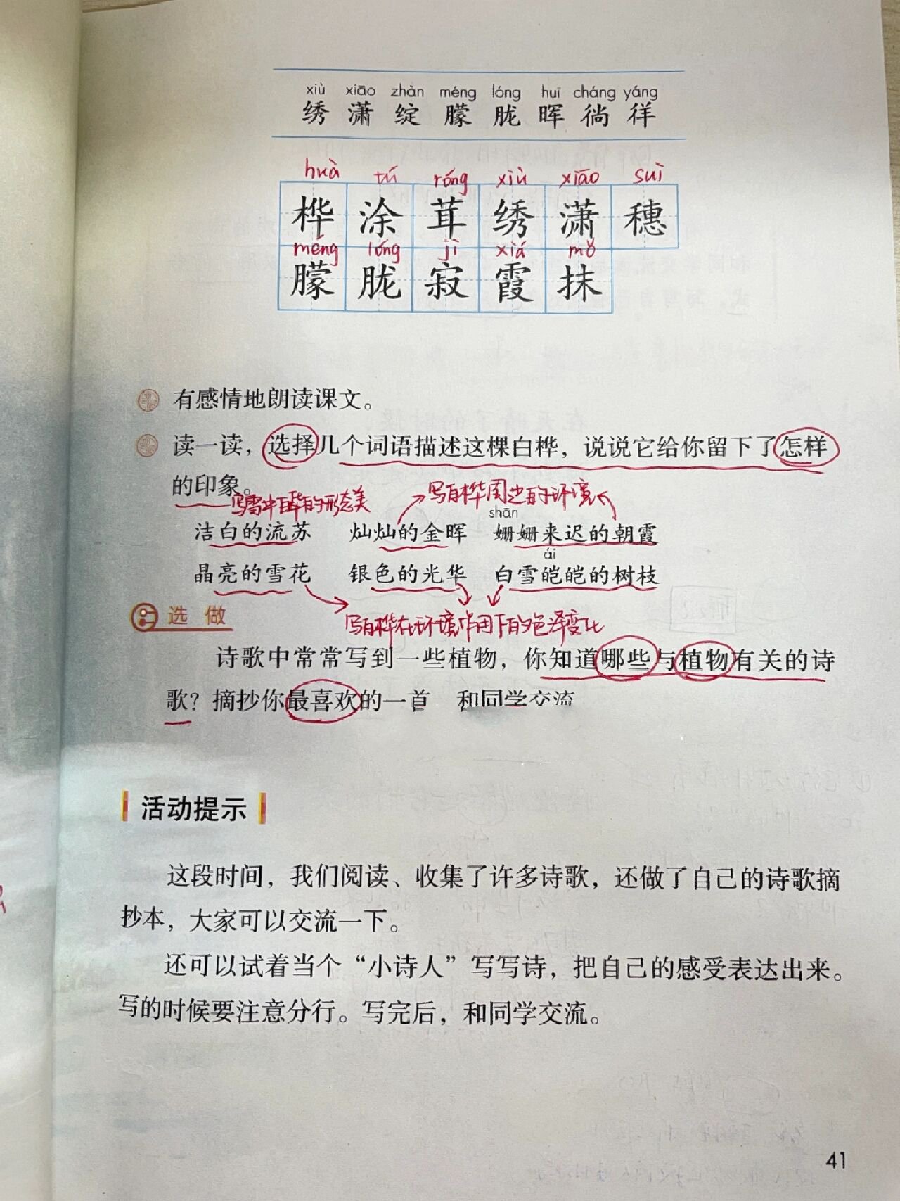 四年级语文下册|白桦 作者简介98 叶赛宁(1895-1925)苏联田园派诗人