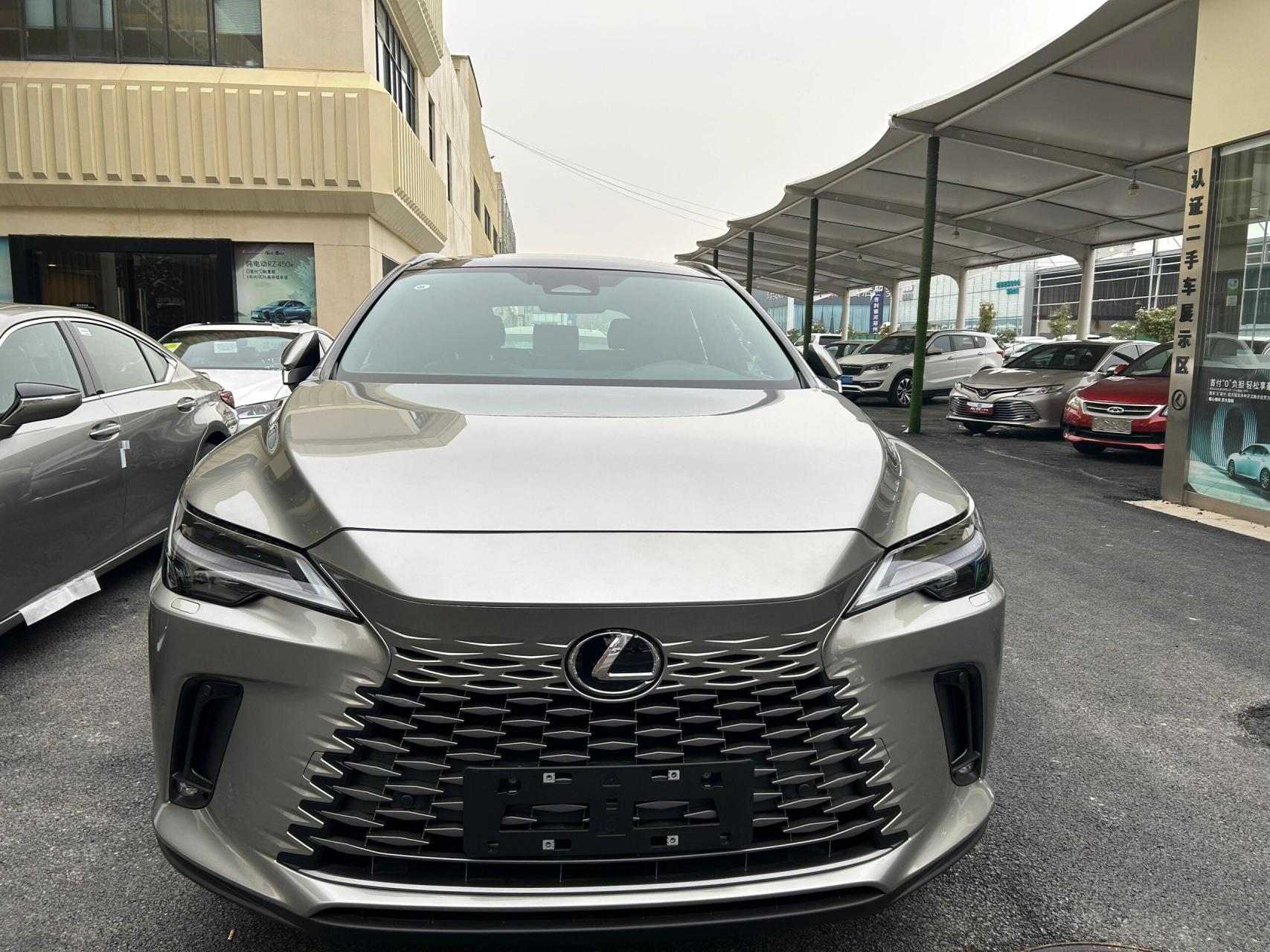 2023雷克萨斯rx350h钛银色混动越野车 雷克萨斯rx350h超音速钛银色