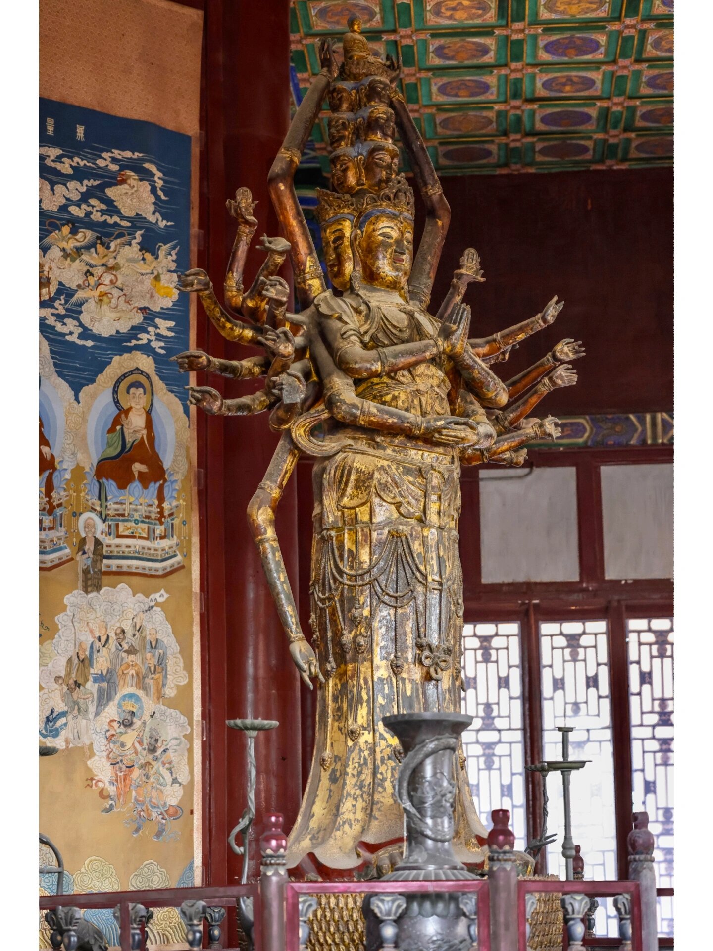 颐和园佛香阁|明代千手观音 第一次爬上佛香阁 我这老胳膊老腿的 也是