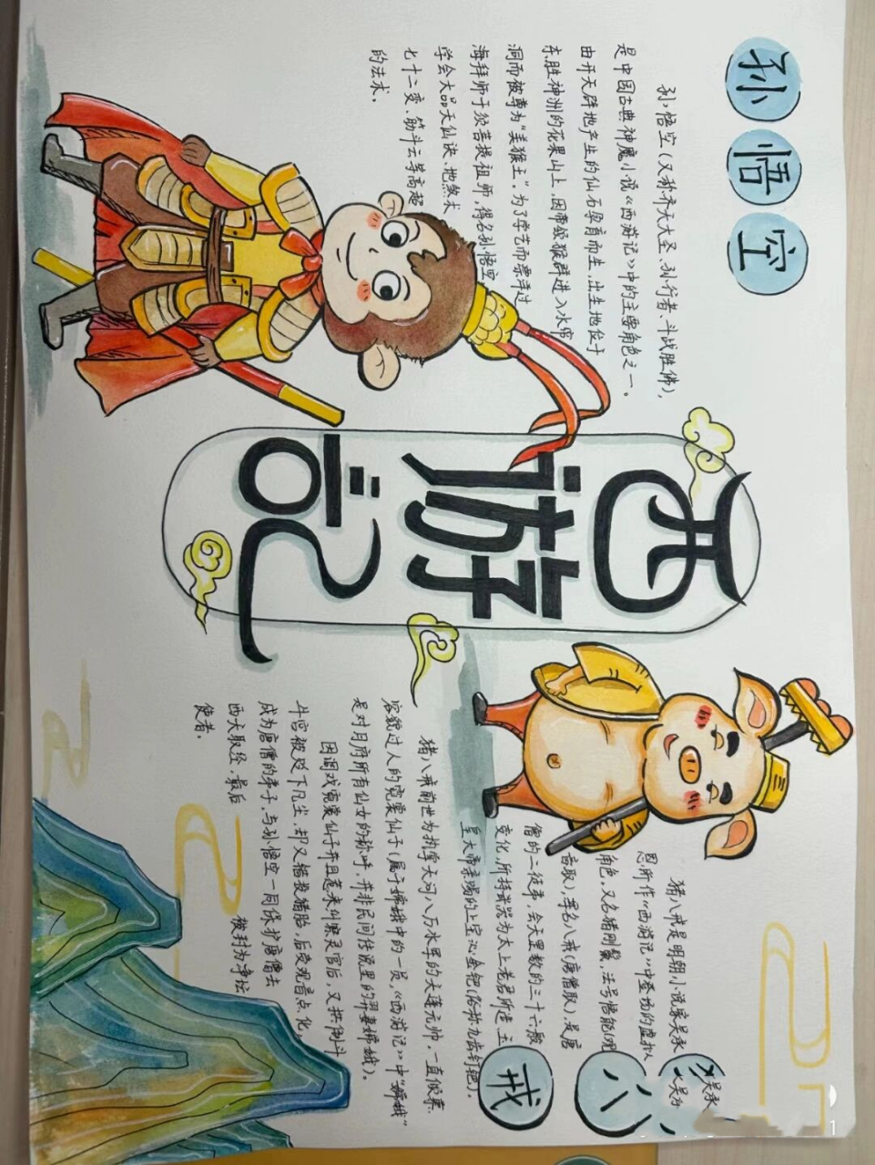 快乐读书吧 四大名著《西游记》 人物卡片