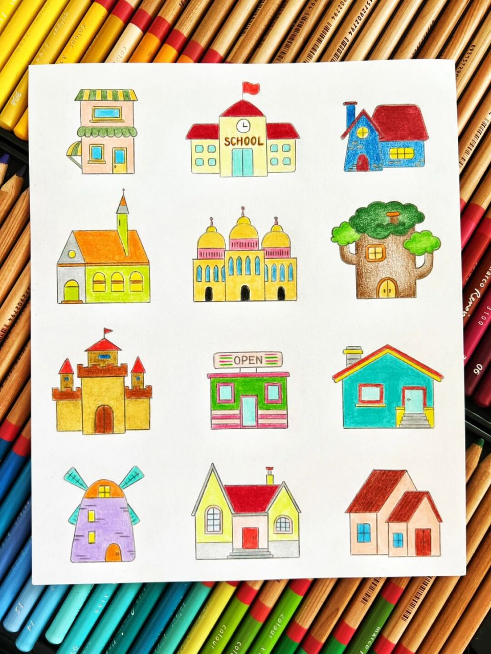 q版小房子简笔画 #简笔画# #小房子# #简笔画教程# #可爱简笔画