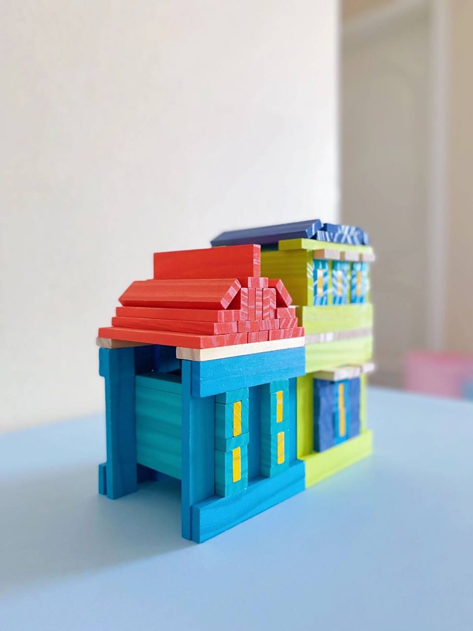 阿基米德积木|小房子(多角度) 简单的小房子拼搭 小朋友可以自己完成