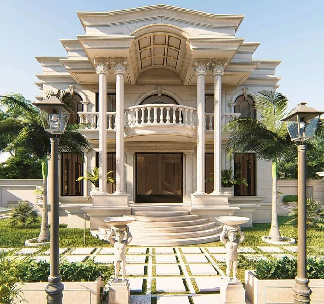 9款两层经典欧式风格别墅实景效果合集 01 如有自建房需求,欢迎沟通