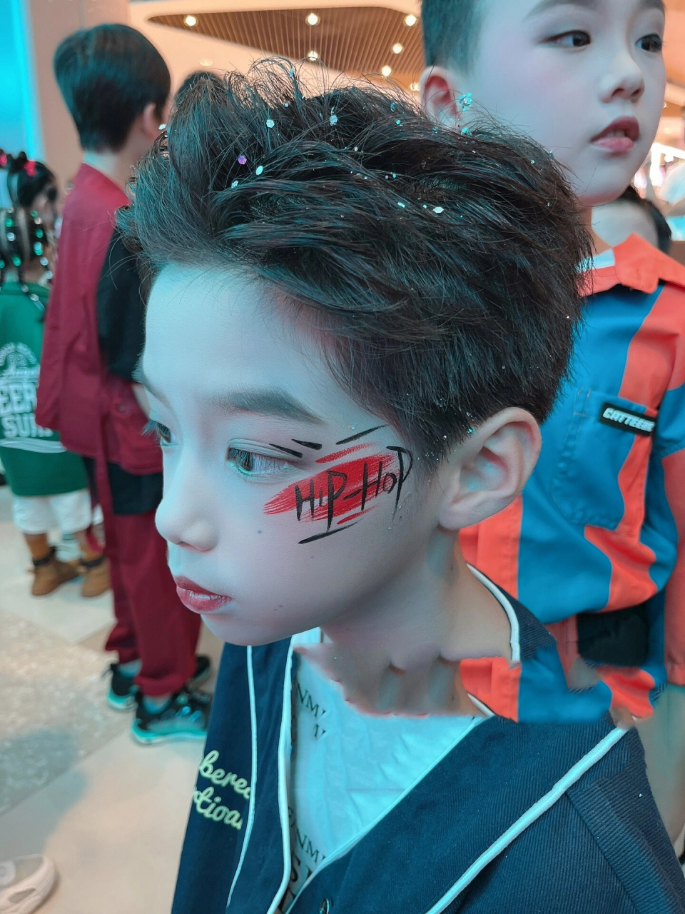 男生街舞妆容分享 #南宁化妆师# #南宁约妆# #儿童舞台妆# #妆容废眄