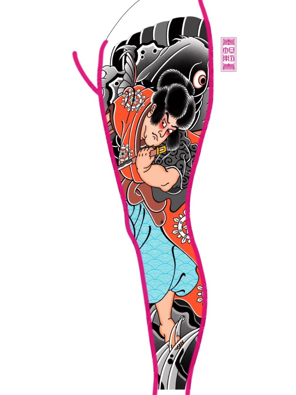 老传统花臂花腿 老传统花臂花腿手稿分享