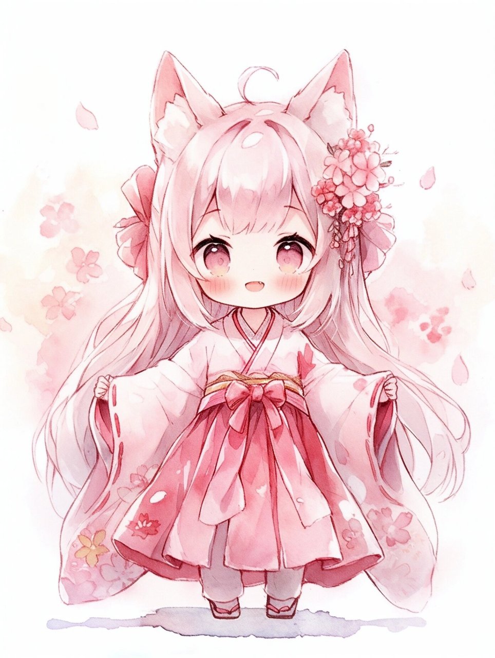 ai绘画有点东西# #可爱女生头像# #动漫壁纸# #立绘# #q版人物