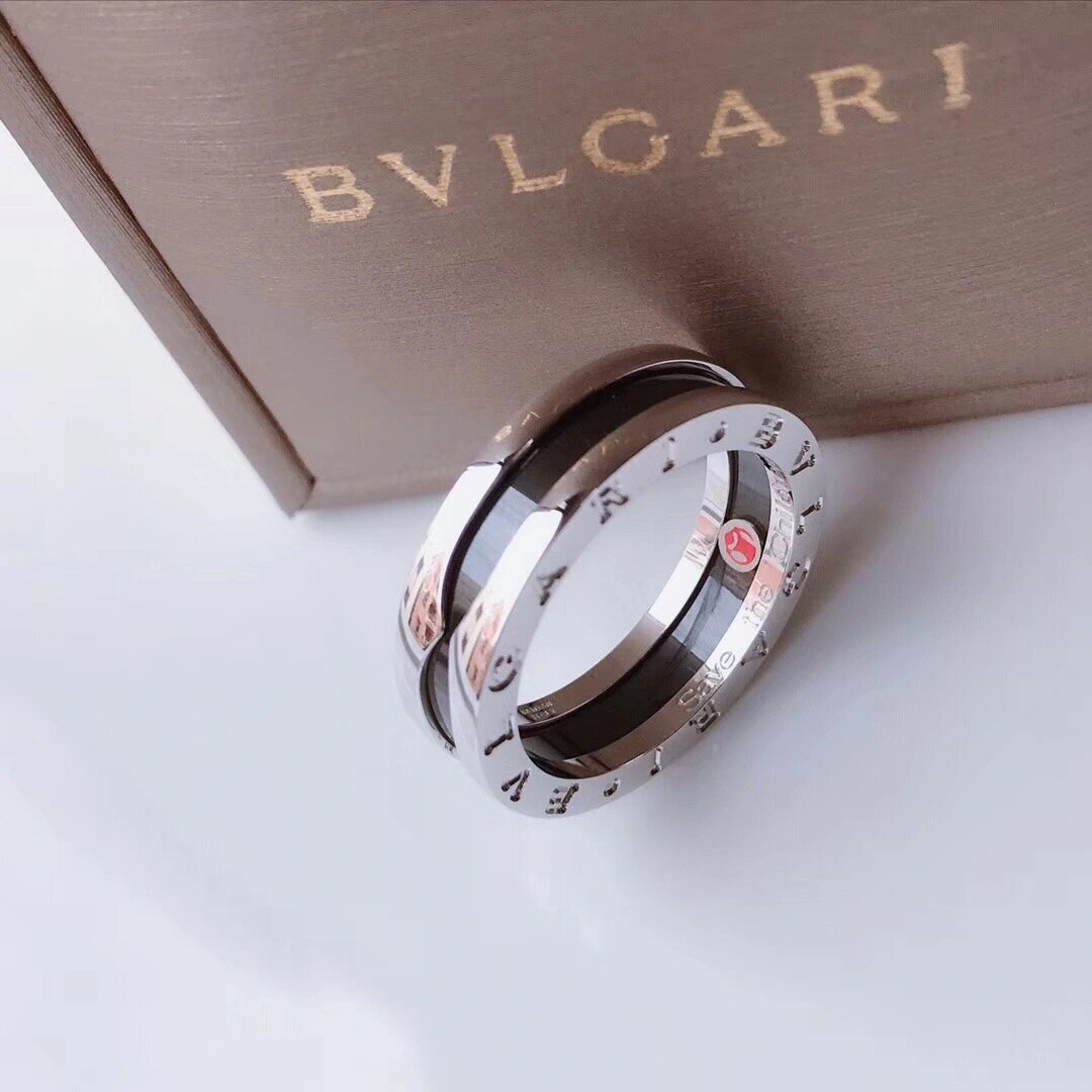 9999宝格丽经典慈善系列 | 戒指 cnc版本98慈善工艺戒指,黑陶小