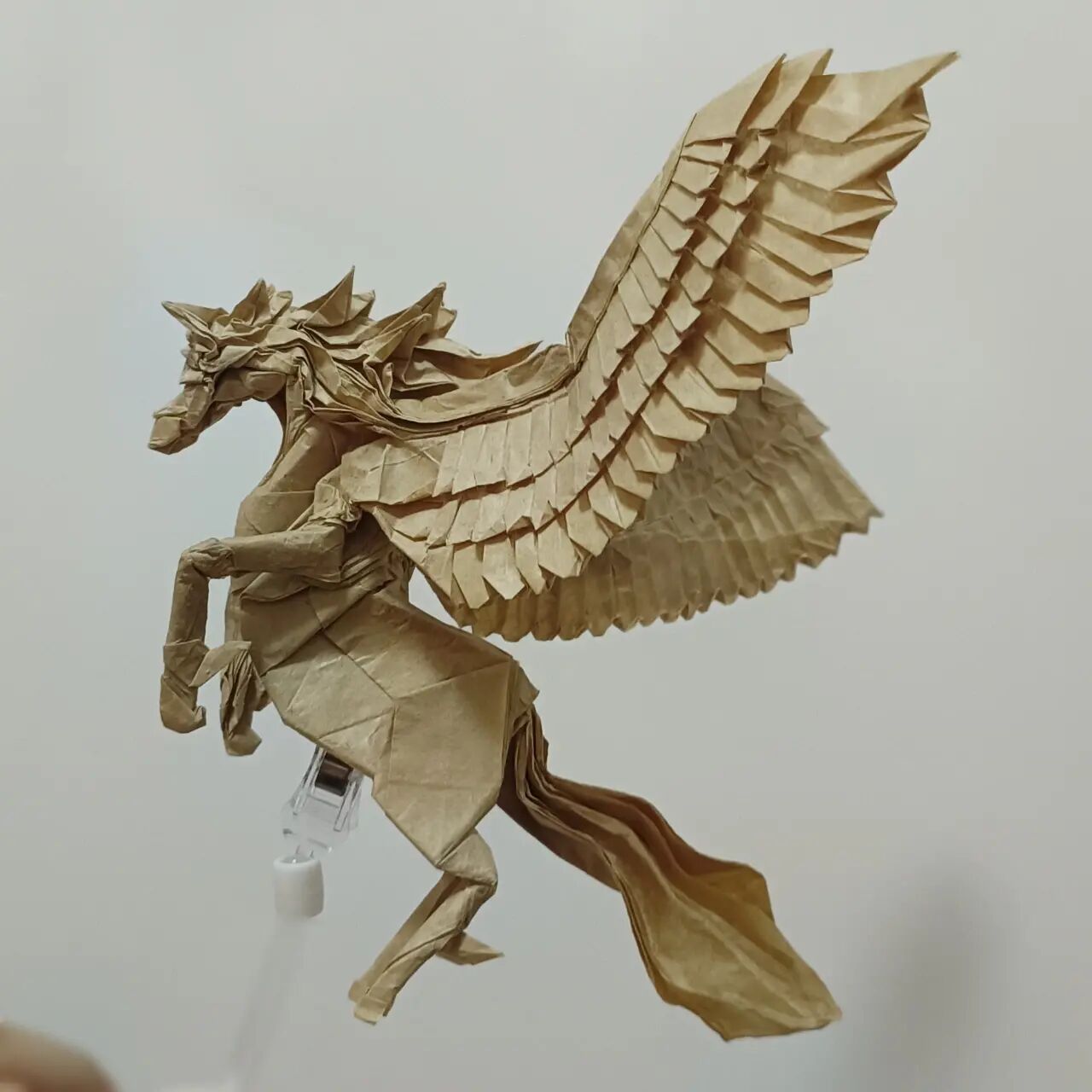 折纸天马 很喜欢的一个折纸,大翅膀!