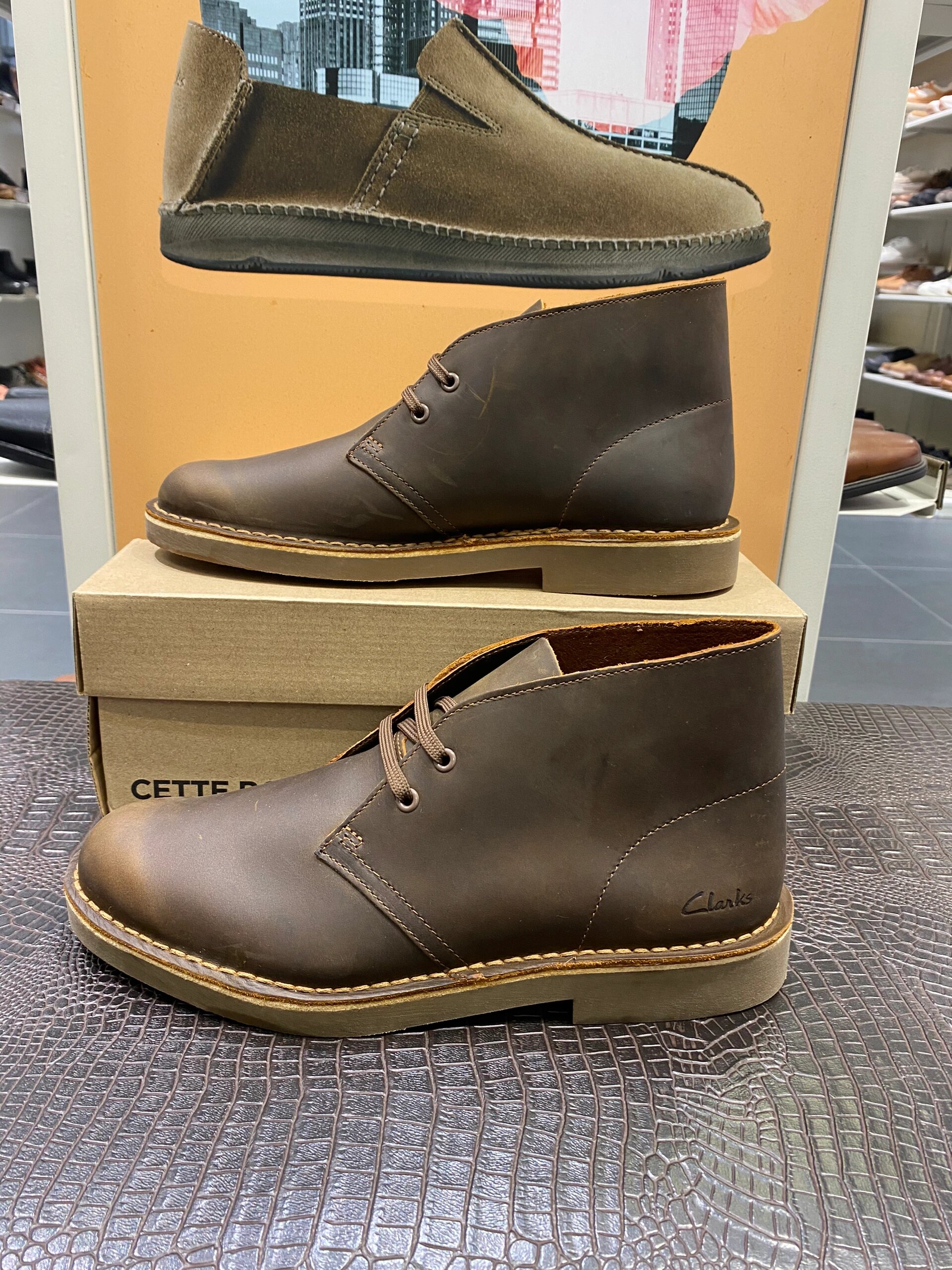 clarks其乐男士经典沙漠靴到店