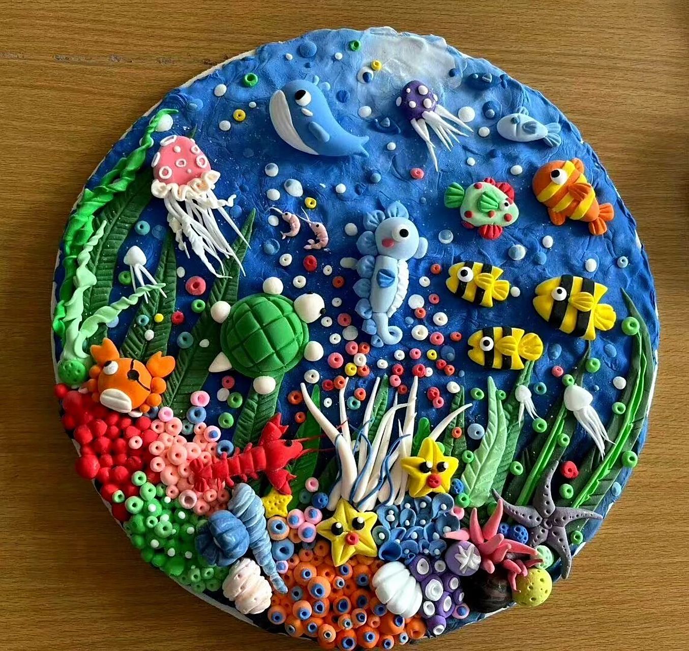 超轻粘土—海底世界 #海底世界# #超轻粘土# #橡皮泥手工制作