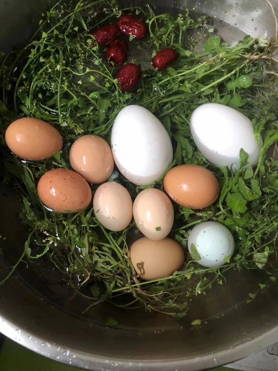 荠菜煮鸡蛋功效图片