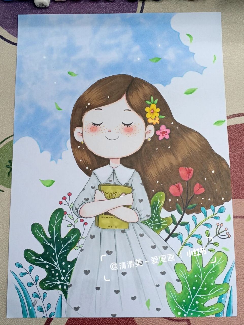 春天来了～ 春天的小可爱来了～#马克笔手绘# #画画# #春天主题画