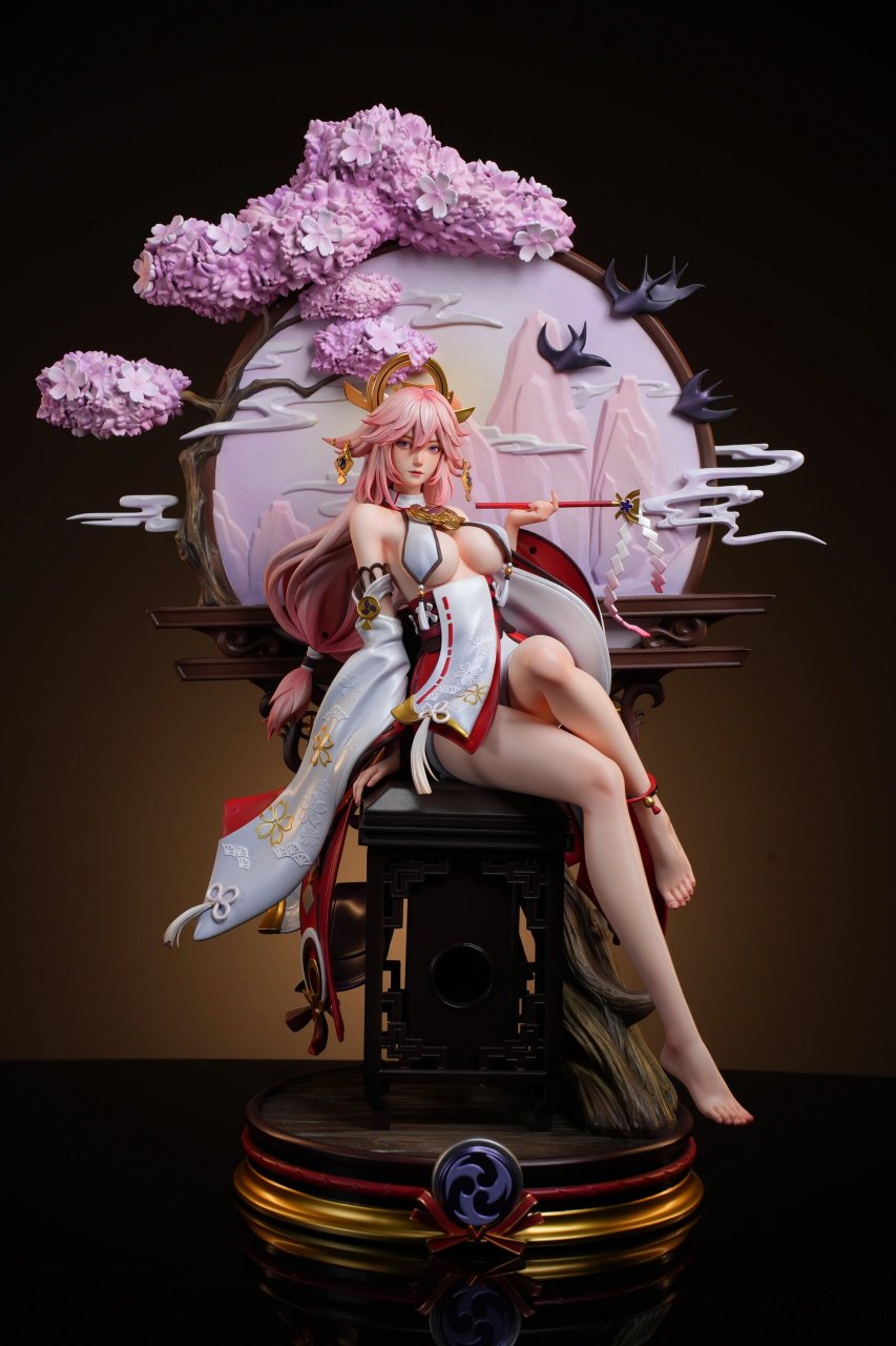 原画设计-八重神子gk 第一款原画设计的gk终于制作出来 	 noah studio