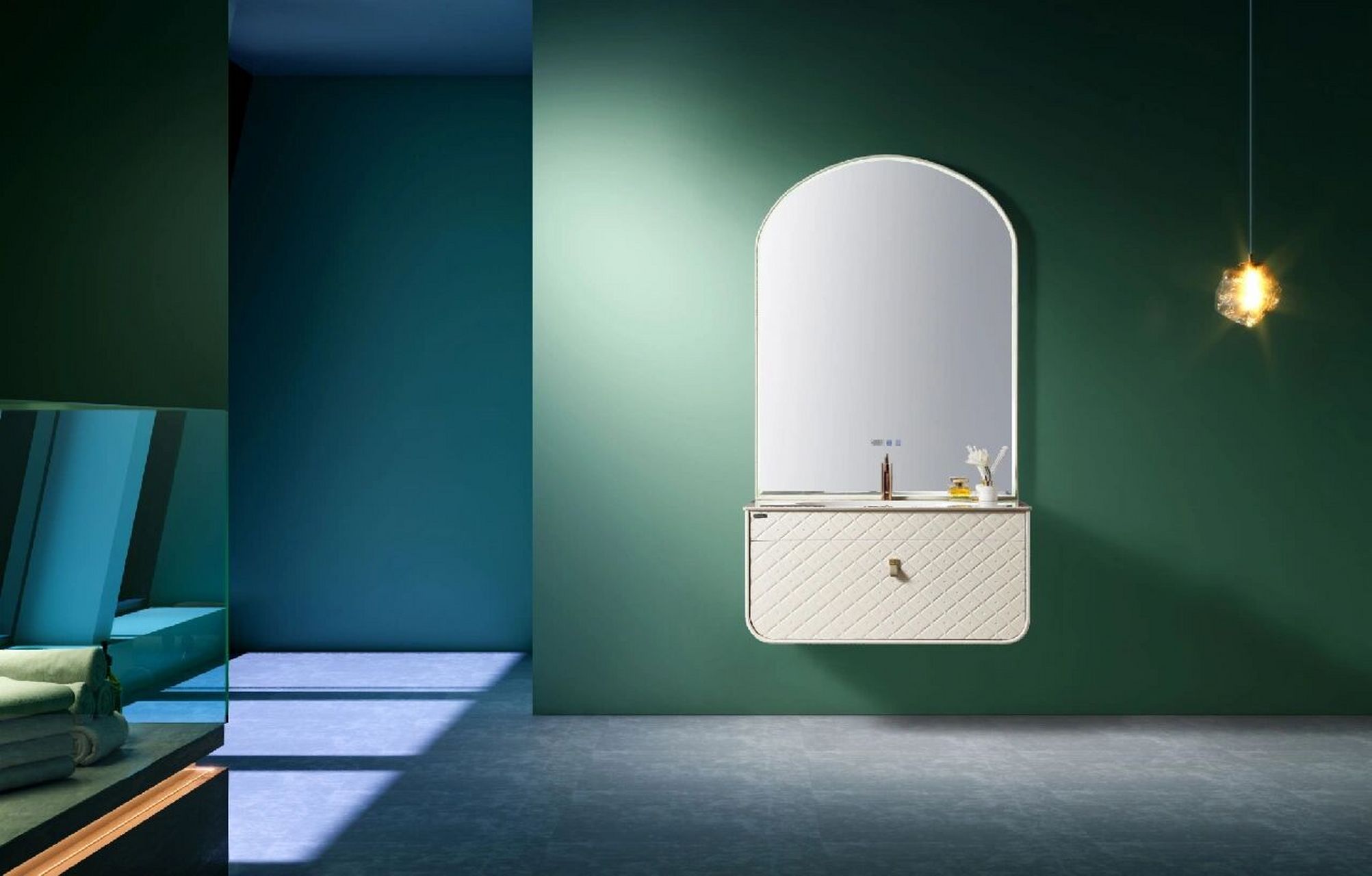 潮流时尚浴室 装修必备  金顿卫浴新款浴室柜,型号kd-2242,尺寸1米.