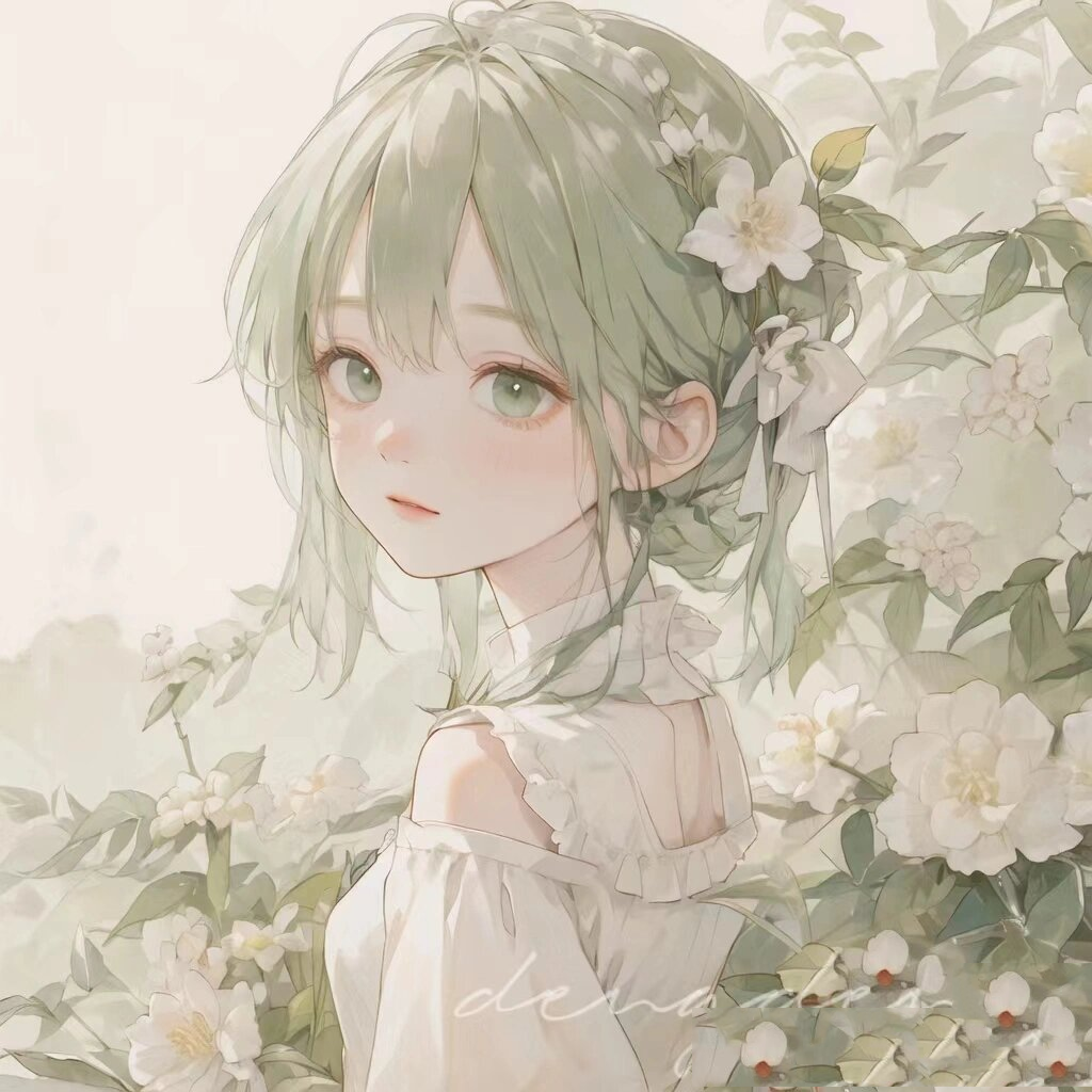 山茶花动漫女头像