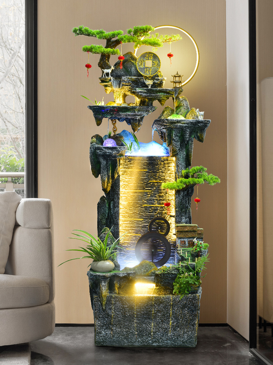 家里有流水摆件的千万别这么摆 流水摆件的风水宜忌 一般在家中,风水