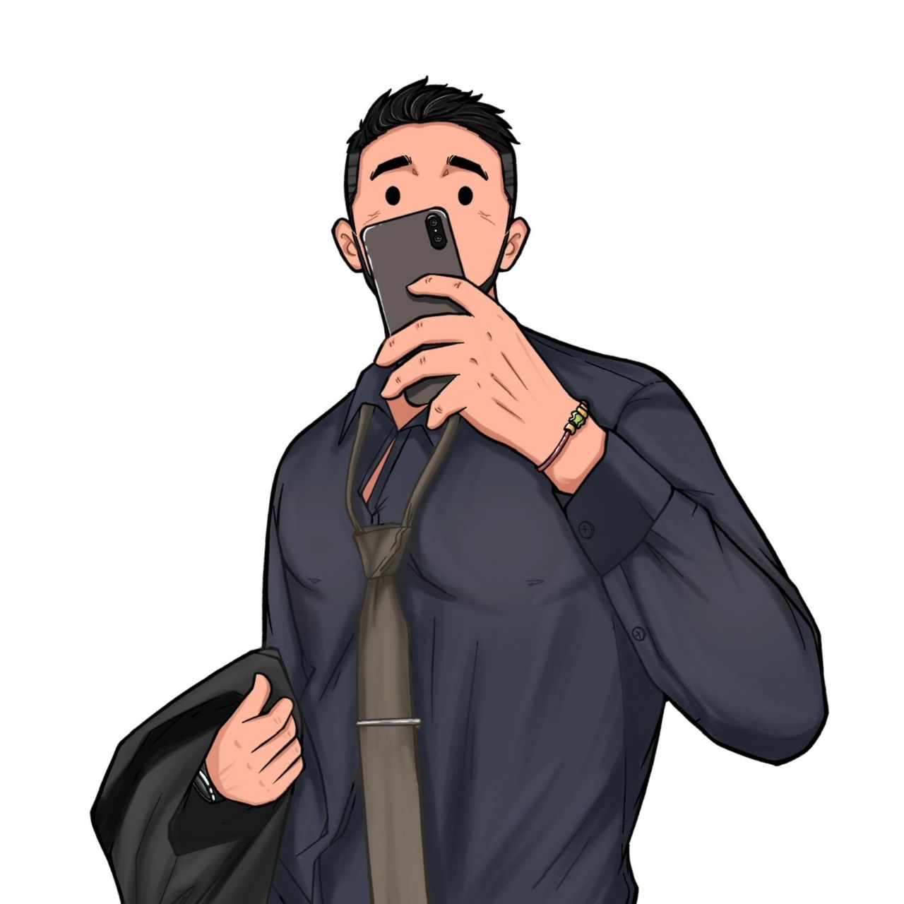 正装 头像 微信头像 豆豆眼合集 客单 约稿